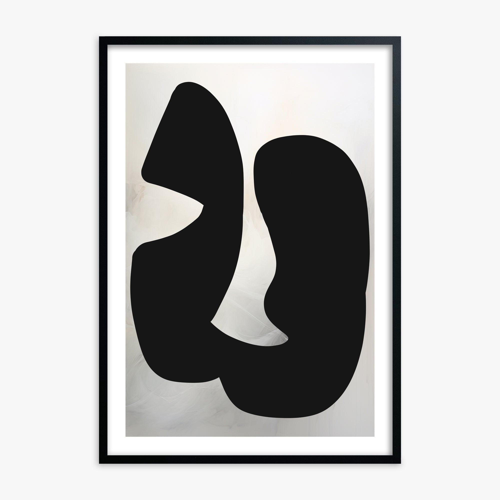 Twin Shadows, 70x100cm Black Framed Art Reproduction