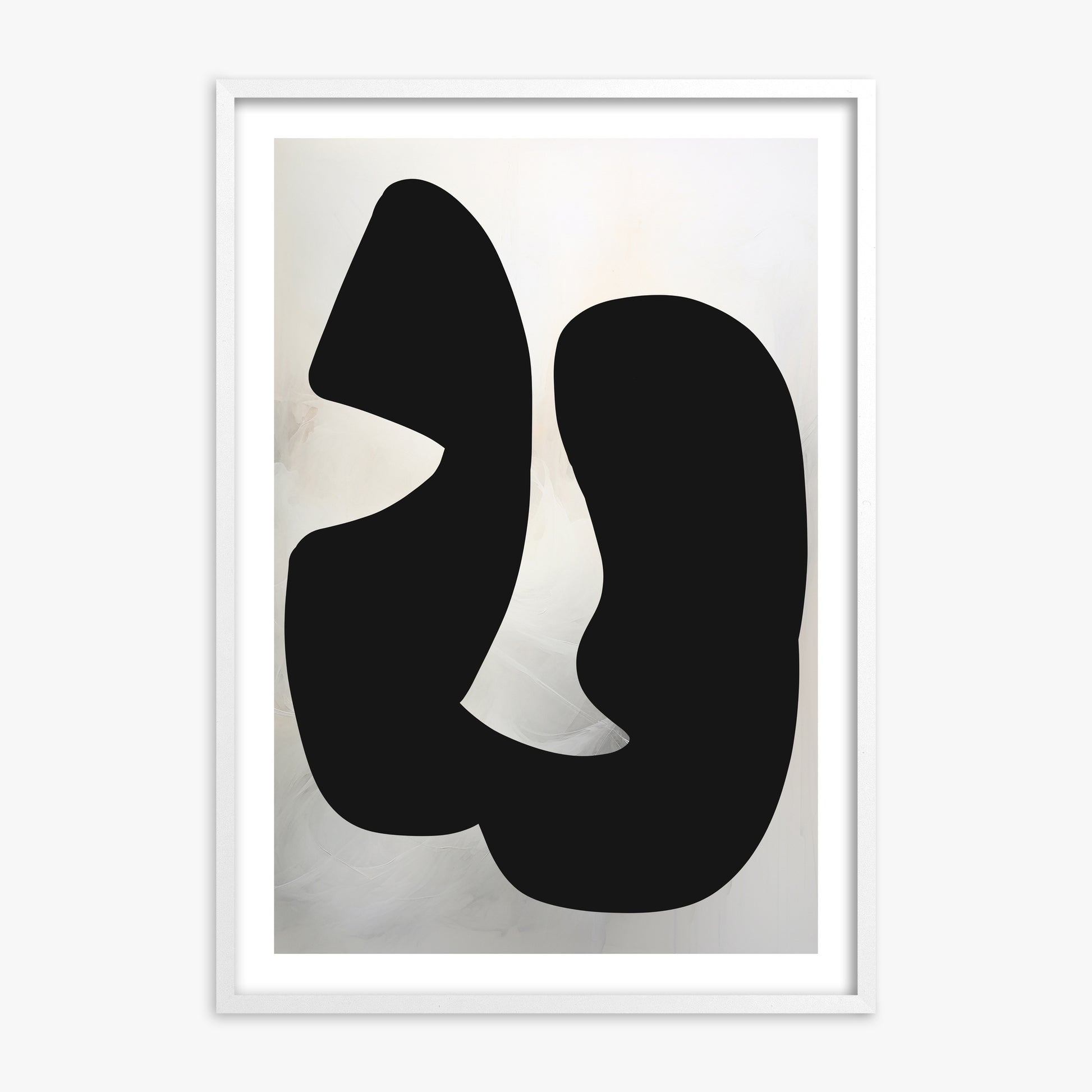 Twin Shadows, 70x100cm Whitek Framed Art Reproduction