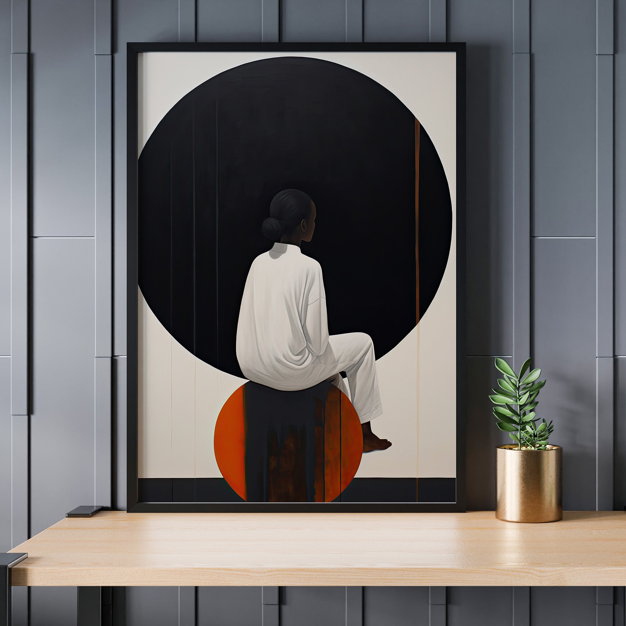 Design Concept No. 24 for Contemplative Horizon Modern Poster Art