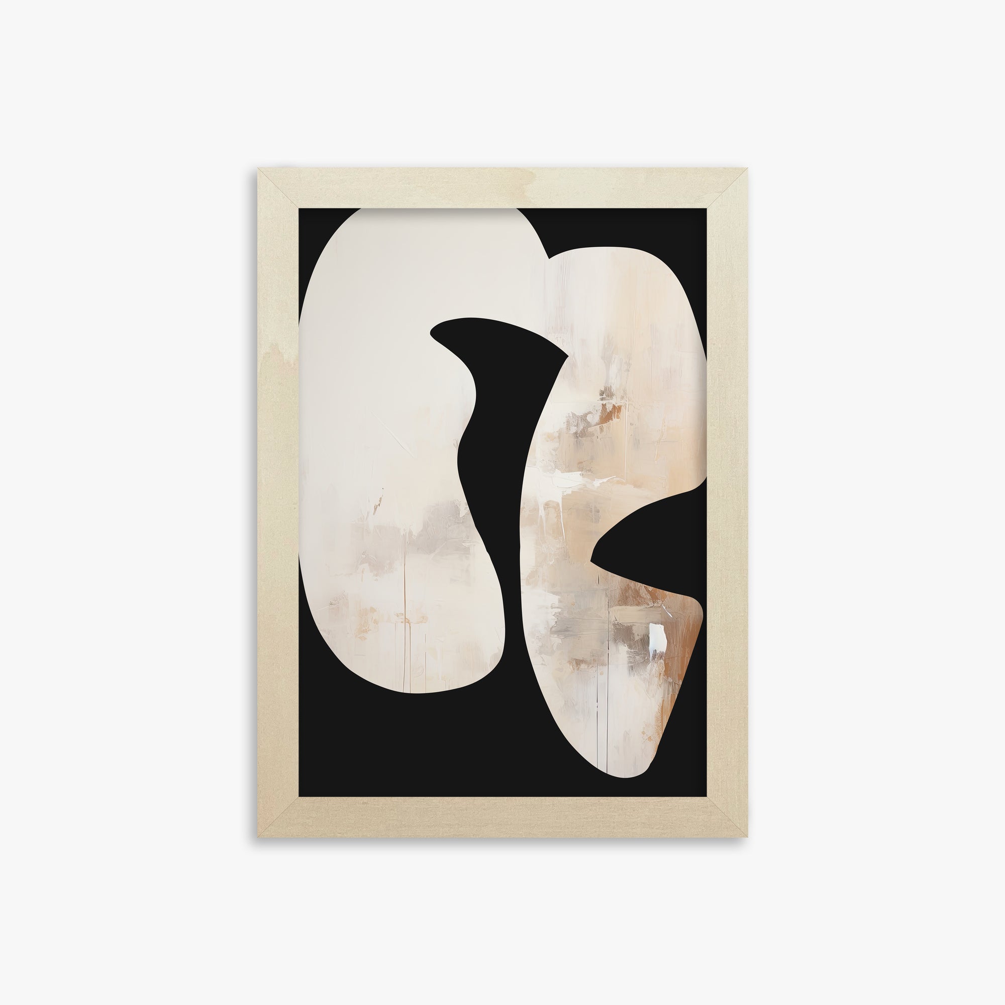 Ethereal Harmony, 21x30cm Framed Art Reproduction With Lime Wood Frame