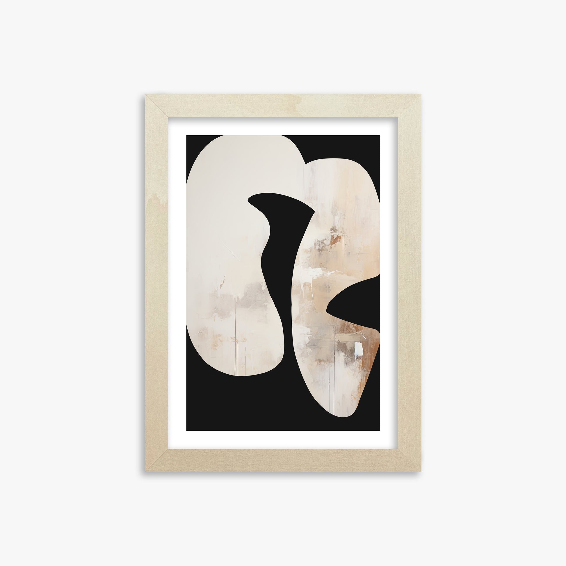 Ethereal Harmony, 21x30cm Framed Art Reproduction With Lime Wood Frame