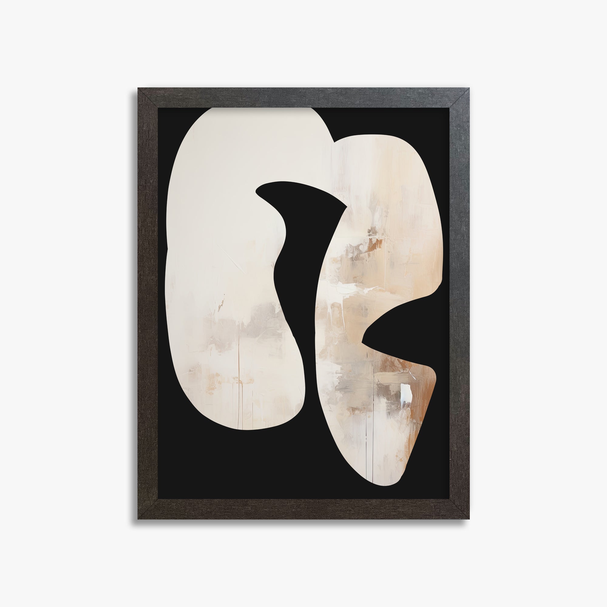Ethereal Harmony, 30x40cm Framed Art Reproduction With Espresso Frame