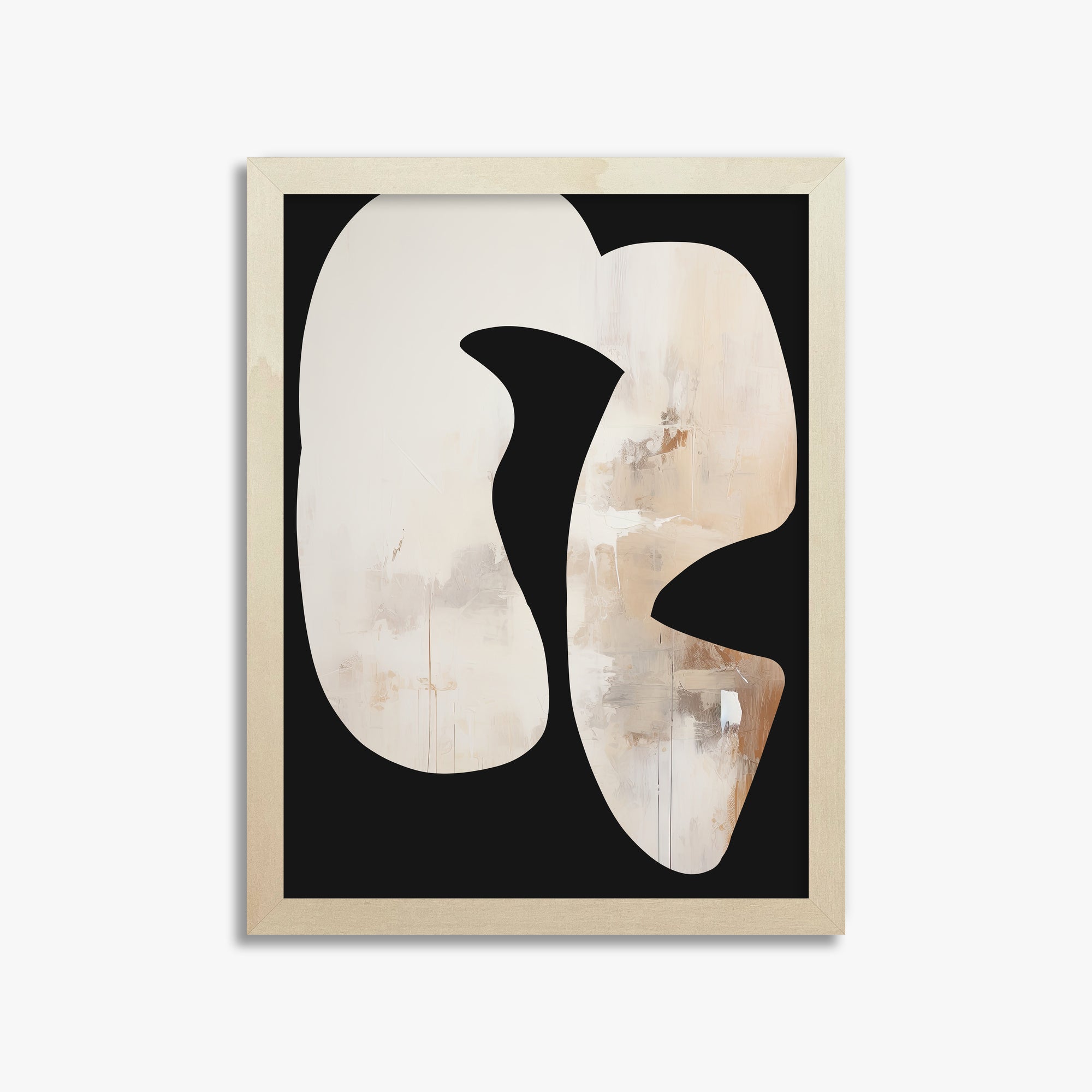 Ethereal Harmony, 30x40cm Framed Art Reproduction With Lime Wood Frame