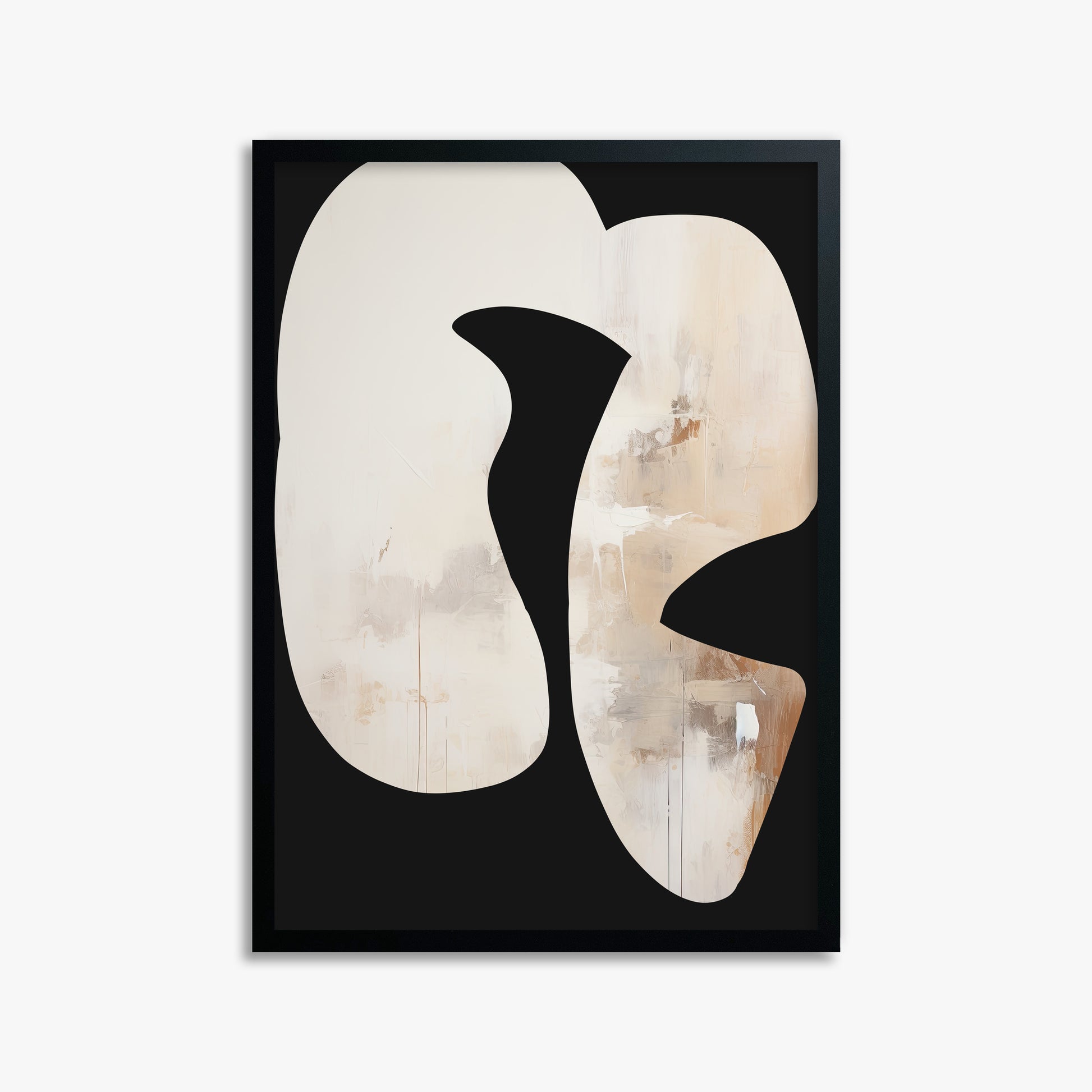 Ethereal Harmony, 50x70cm Framed Poster With Black Frame