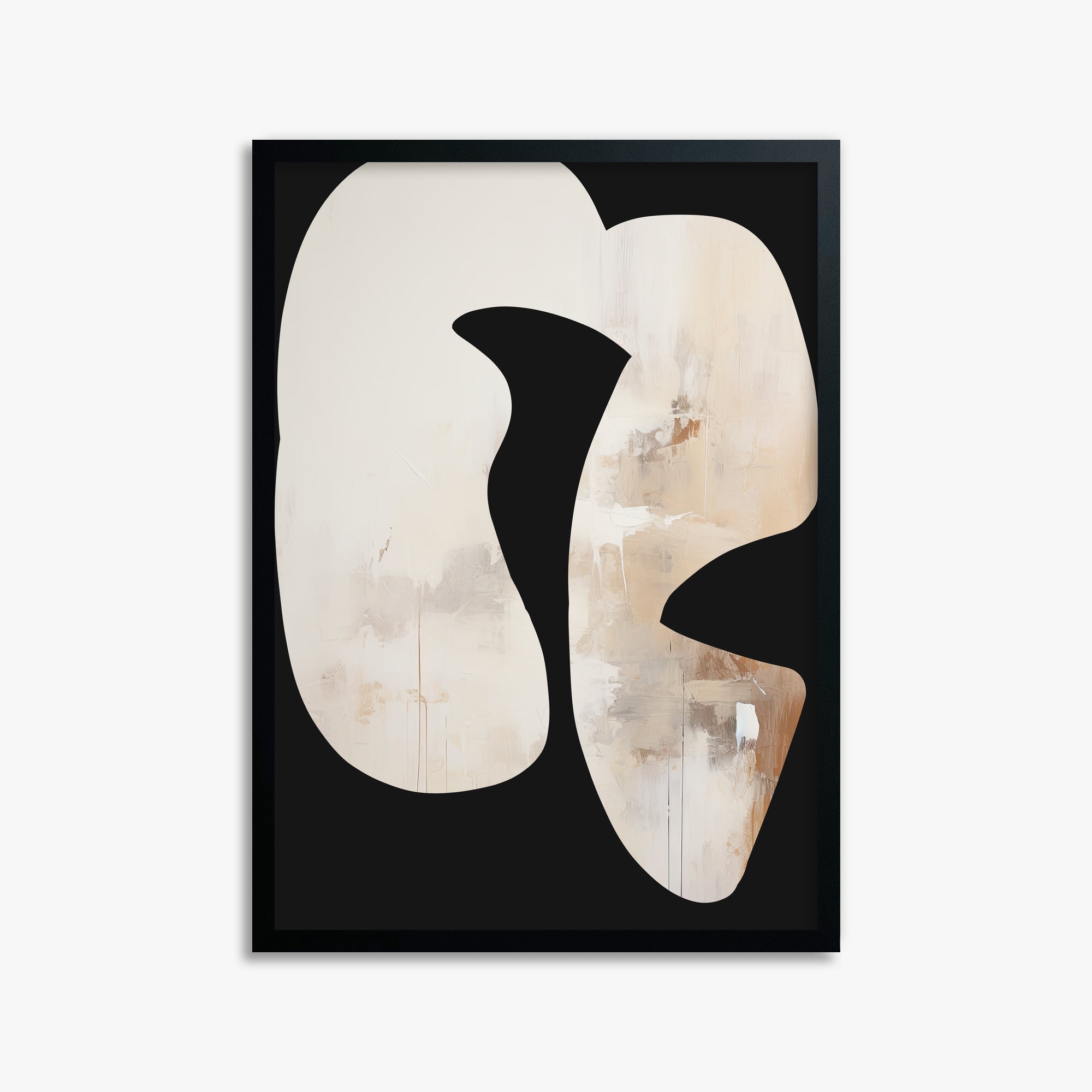 Ethereal Harmony, 50x70cm Framed Poster With Black Frame