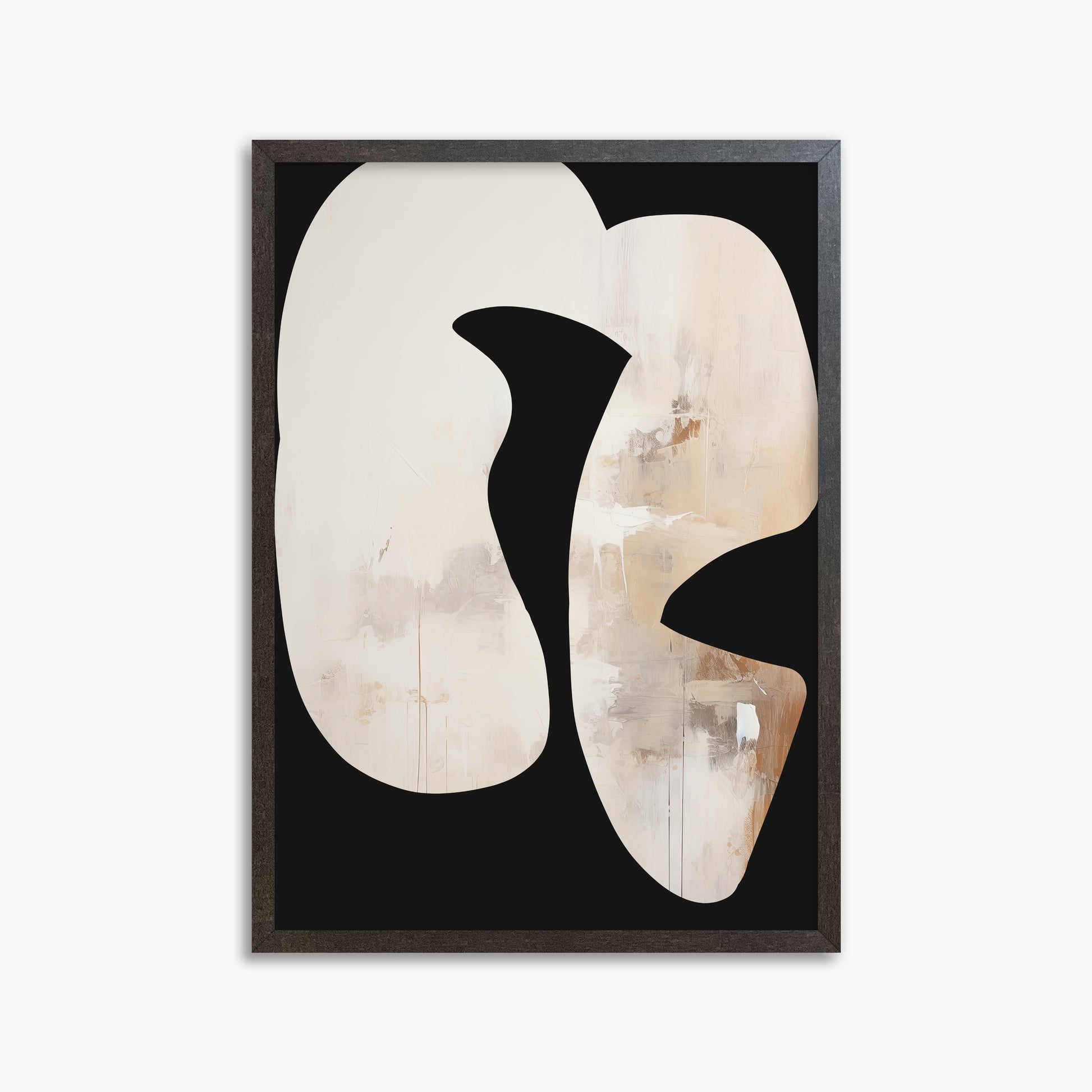 Ethereal Harmony, 50x70cm Framed Art Reproduction With Espresso Frame