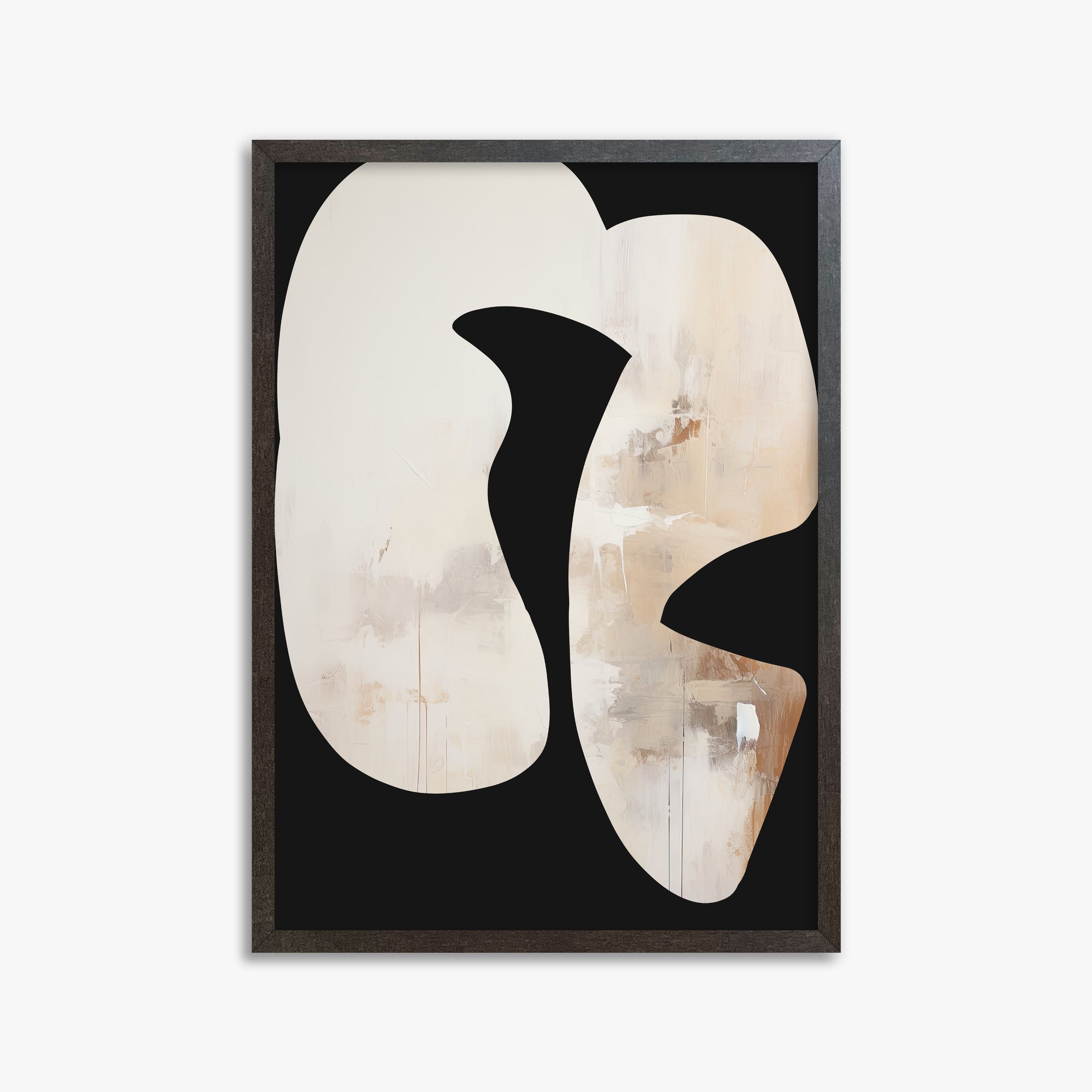 Ethereal Harmony, 50x70cm Framed Art Reproduction With Espresso Frame