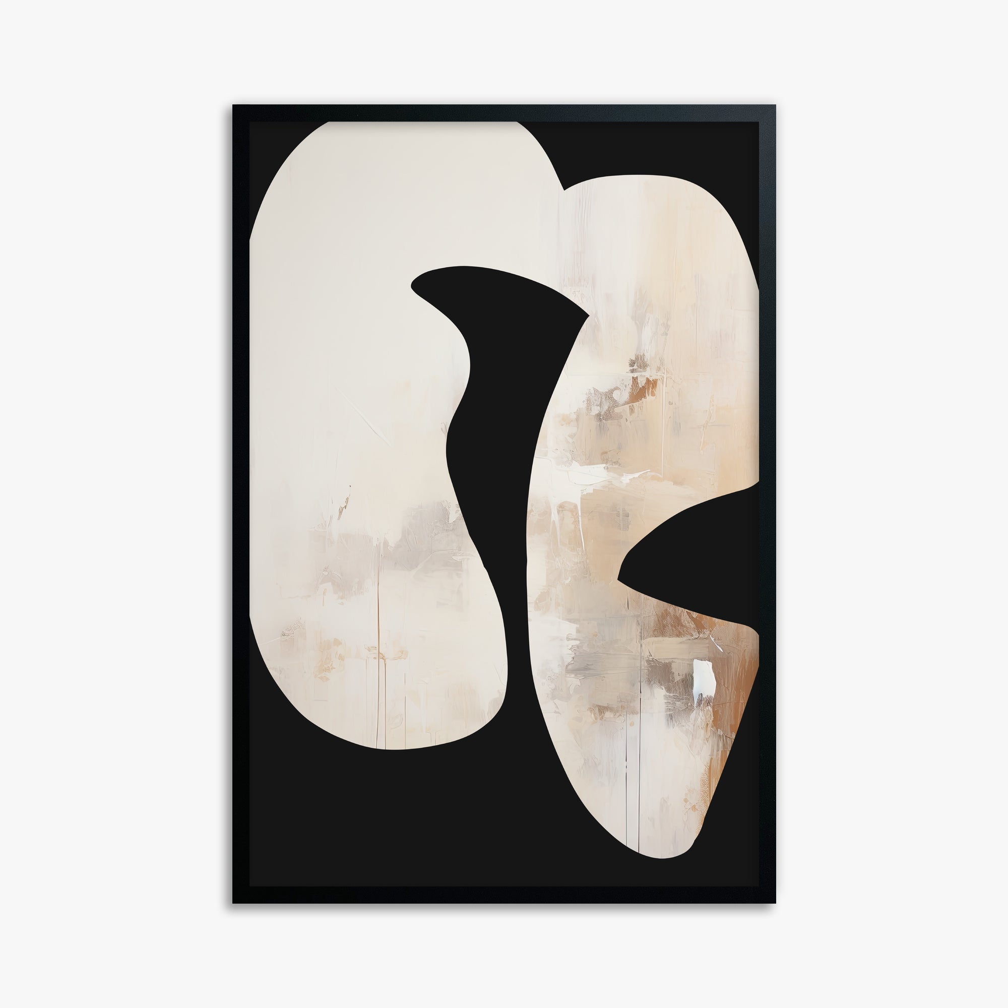 Ethereal Harmony, 61x91cm Framed Poster With Black Frame