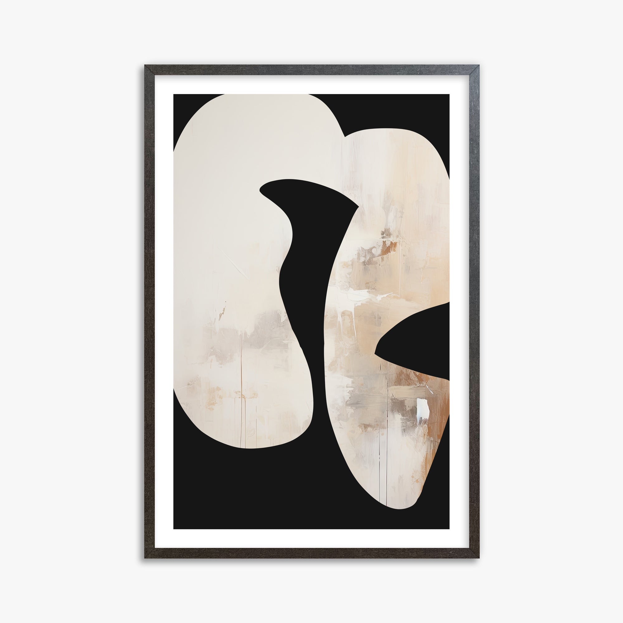 Ethereal Harmony, 61x91cm Framed Art Reproduction With Espresso Frame
