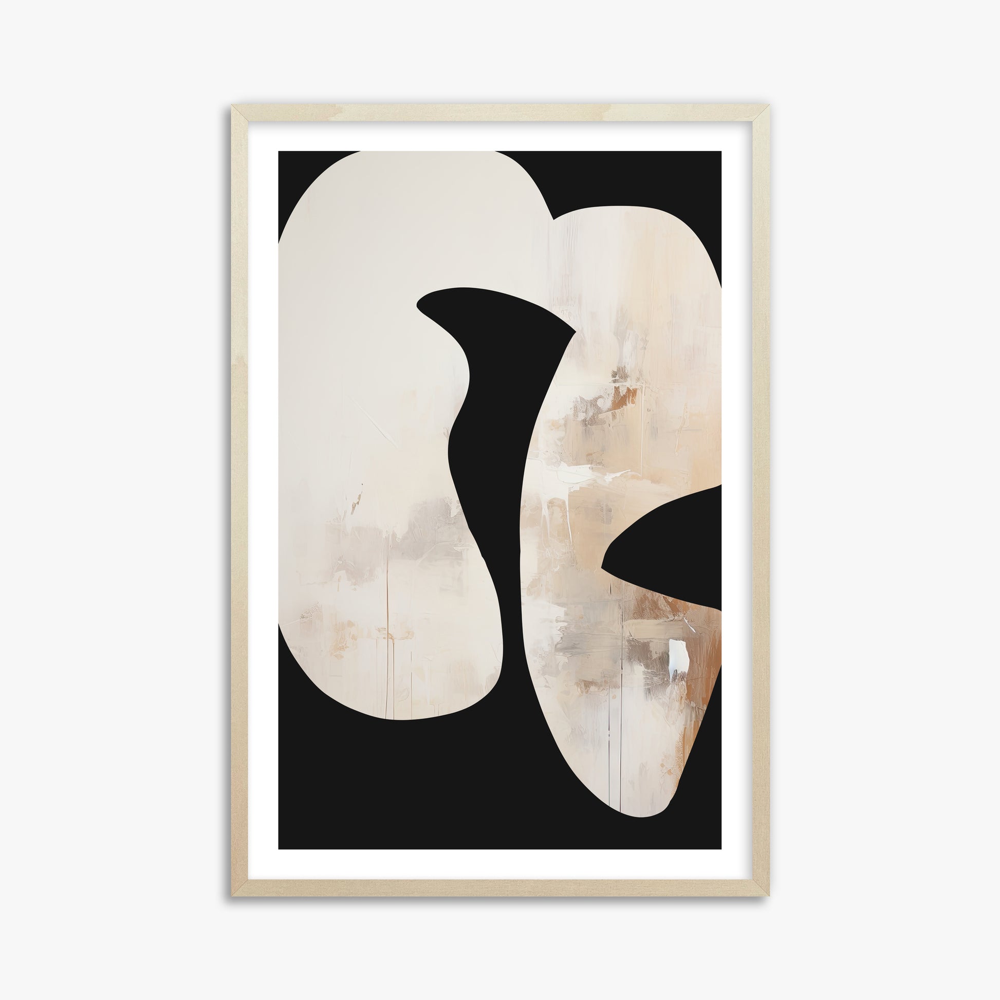 Ethereal Harmony, 61x91cm Framed Art Reproduction With Lime Wood Frame