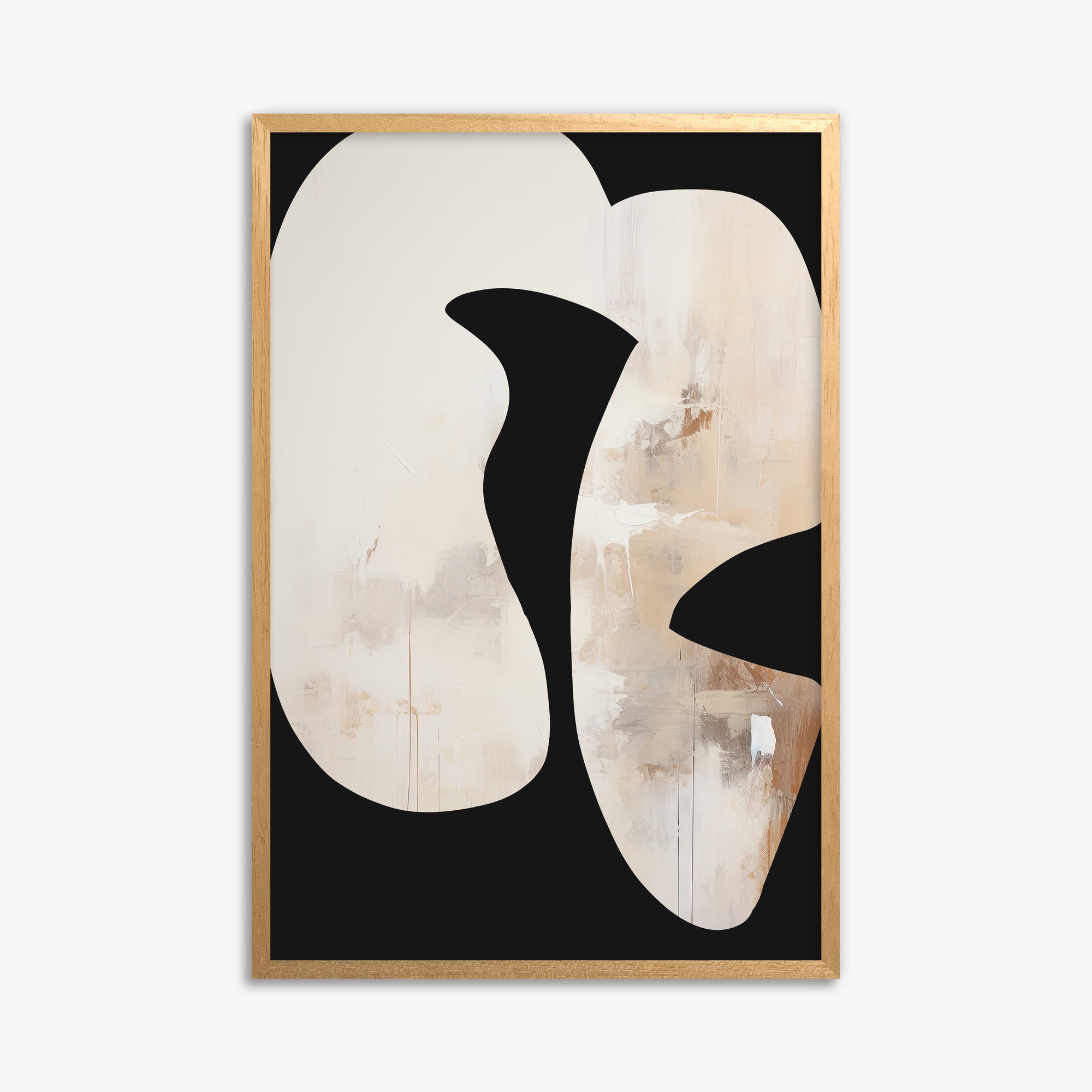 Ethereal Harmony, 61x91cm Framed Poster With Oak Frame