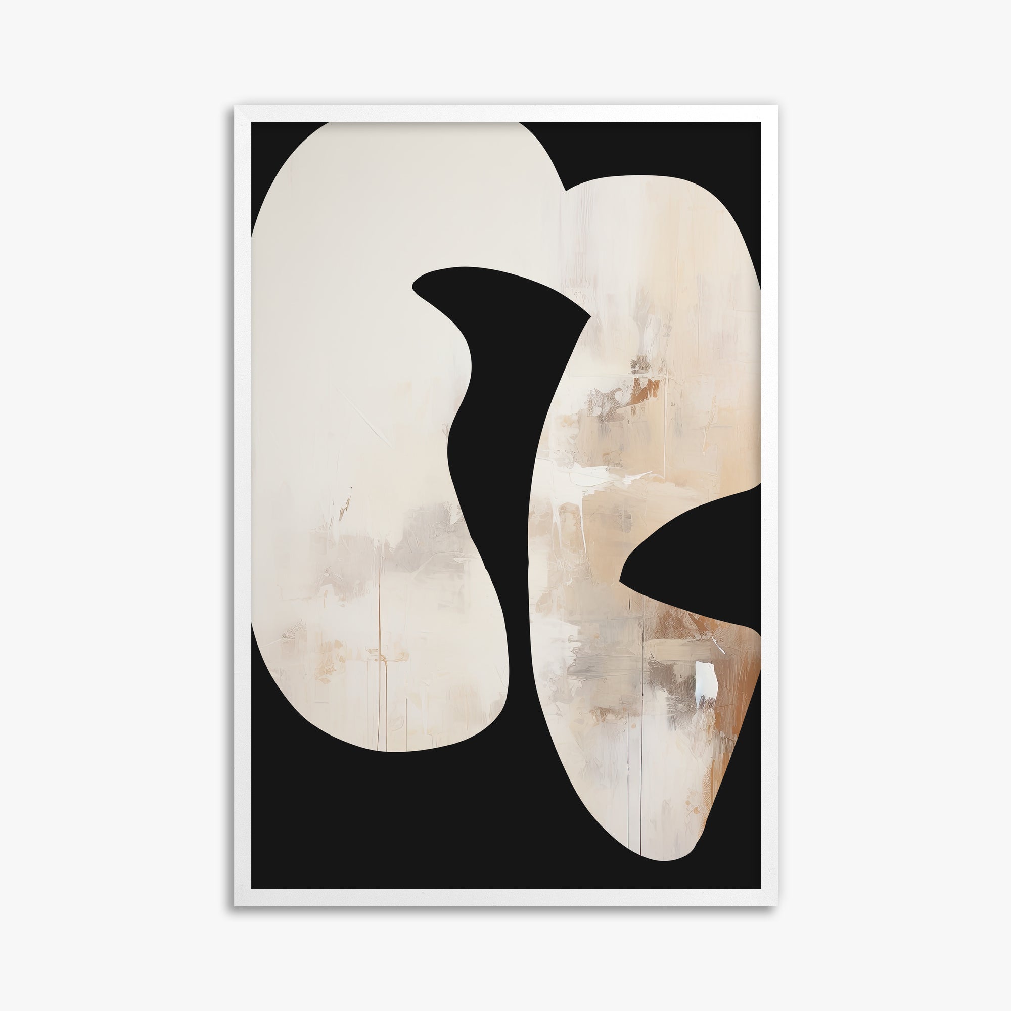 Ethereal Harmony, 61x91cm Framed Poster With White Frame