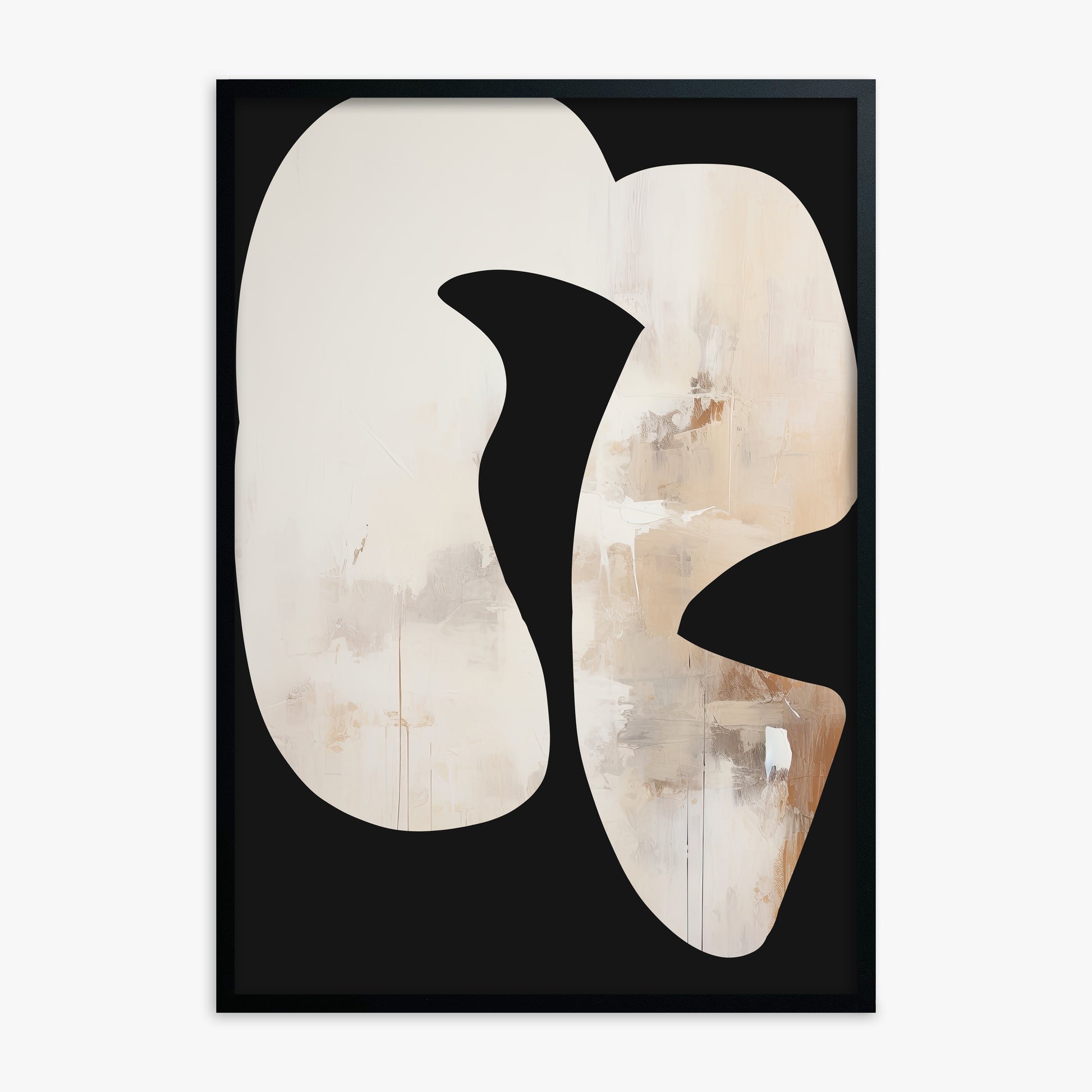 Ethereal Harmony, Black Framed Poster With Black Frame