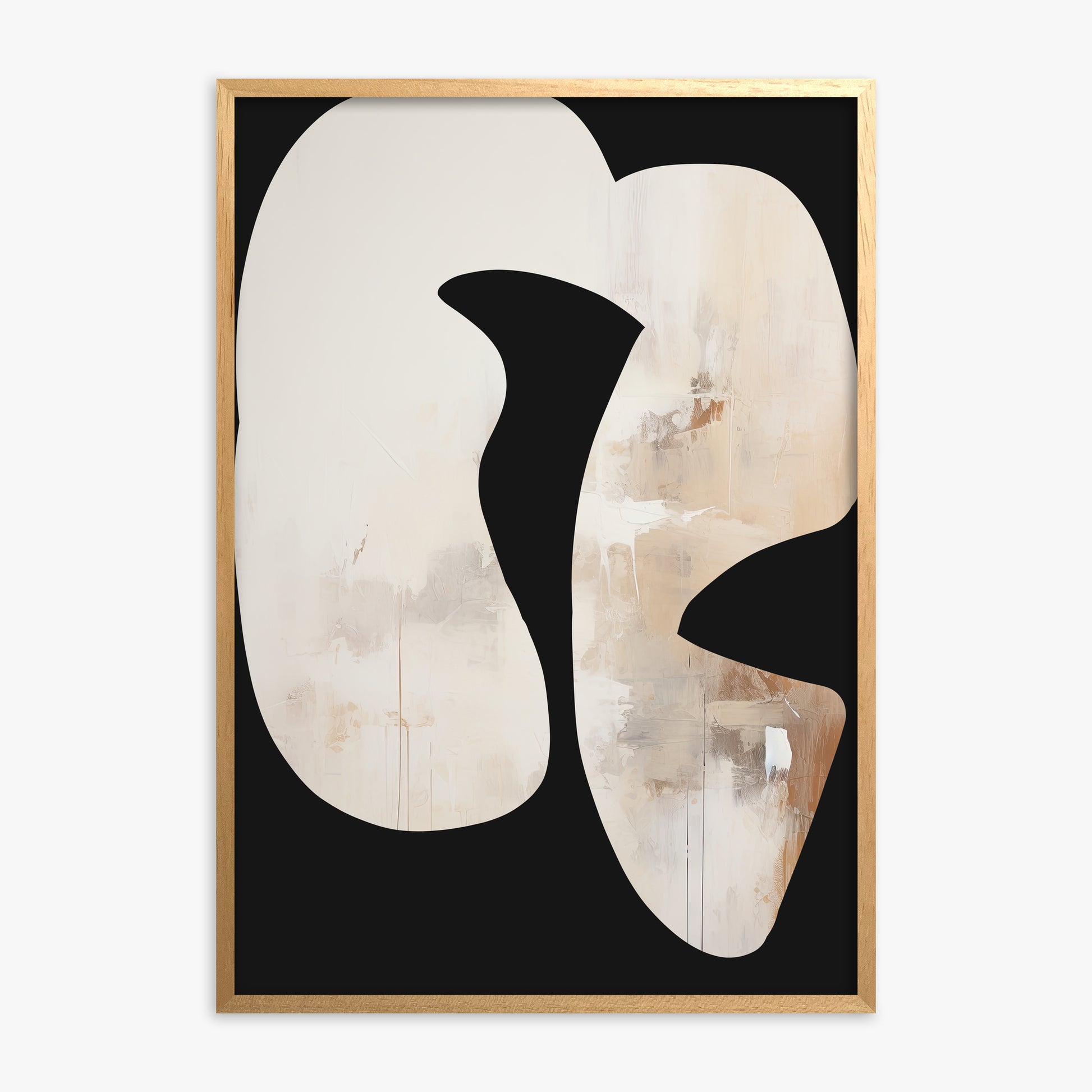 Ethereal Harmony, Oak Framed Poster With Oak Frame