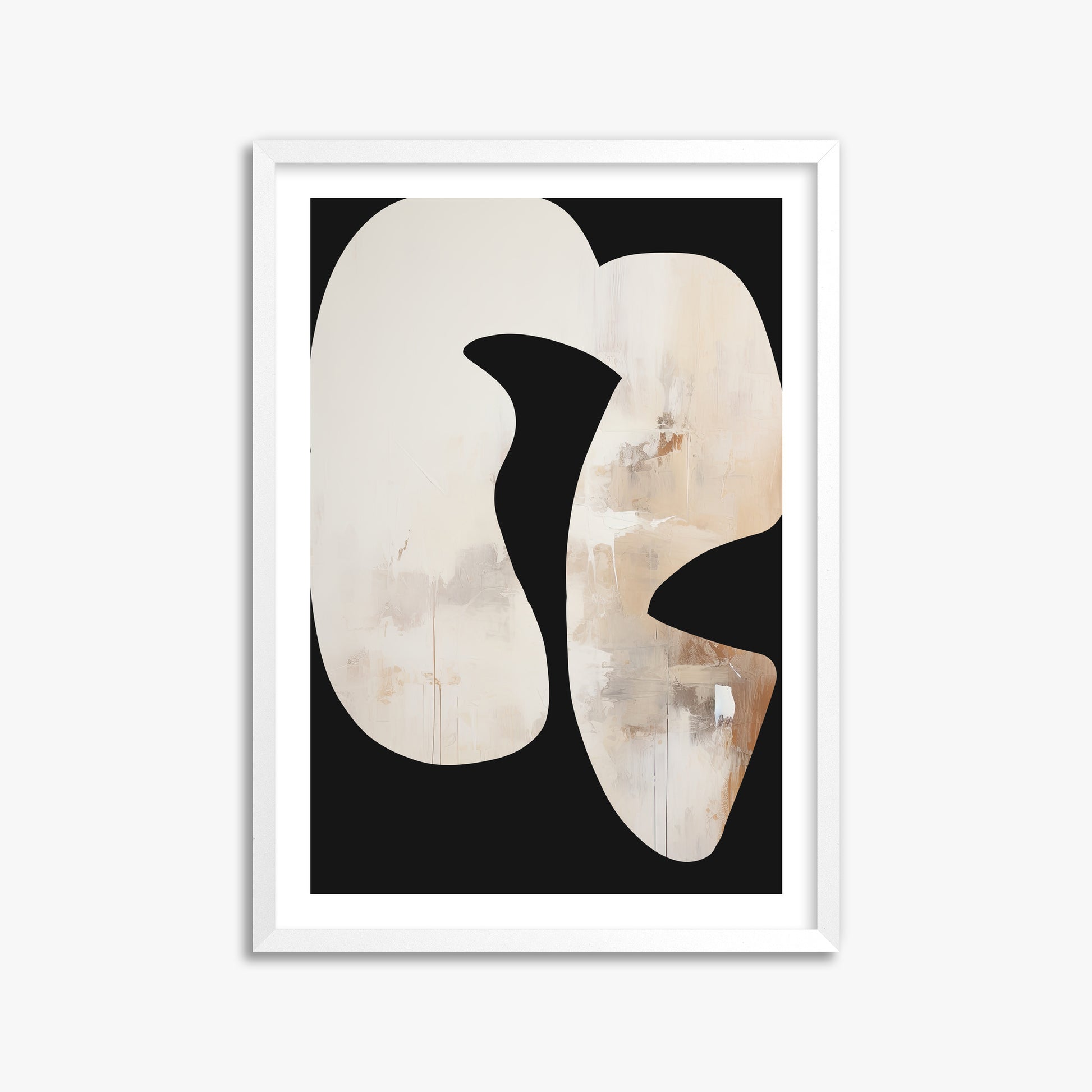Ethereal Harmony, 50x70cm Whitek Framed Art Reproduction