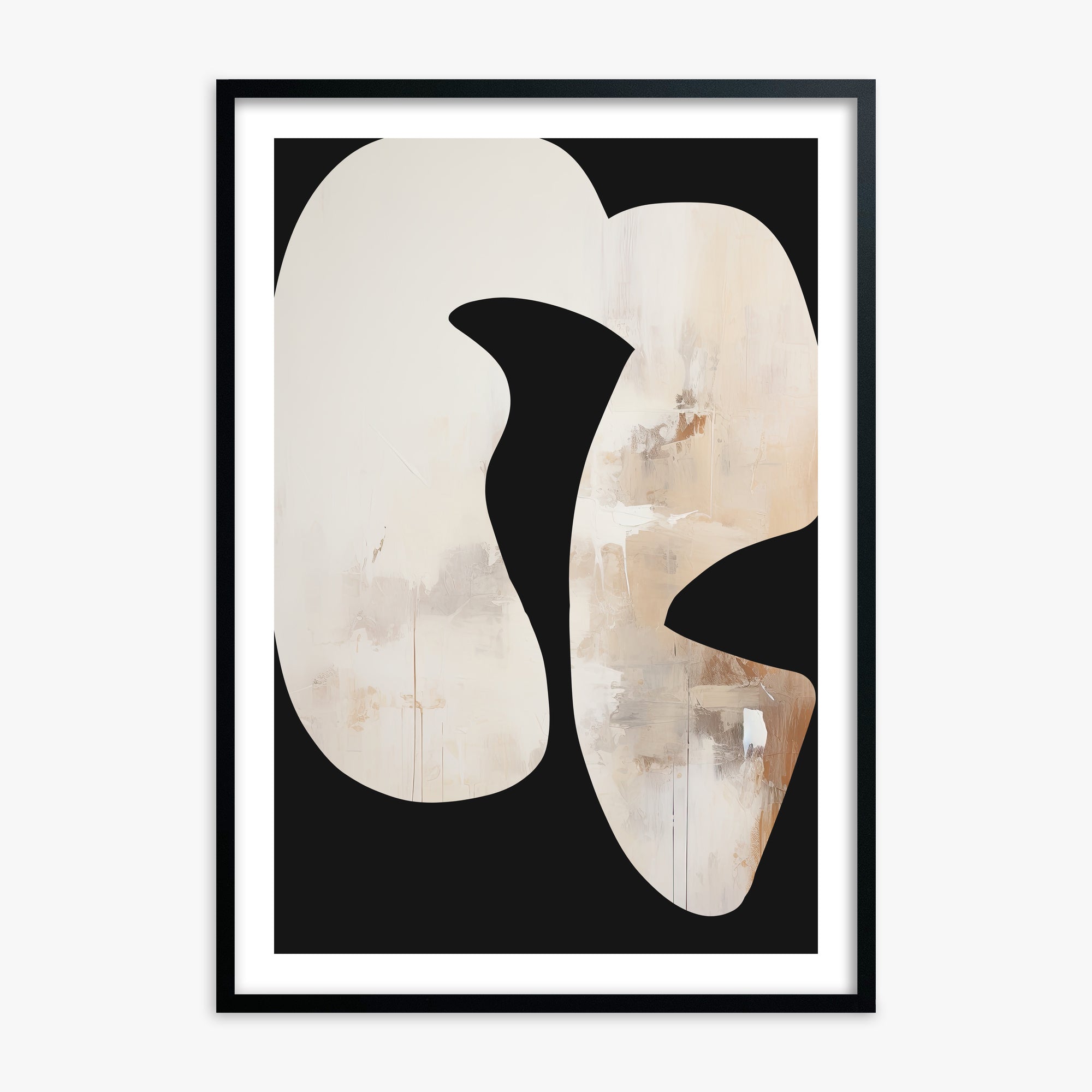 Ethereal Harmony, 70x100cm Black Framed Art Reproduction