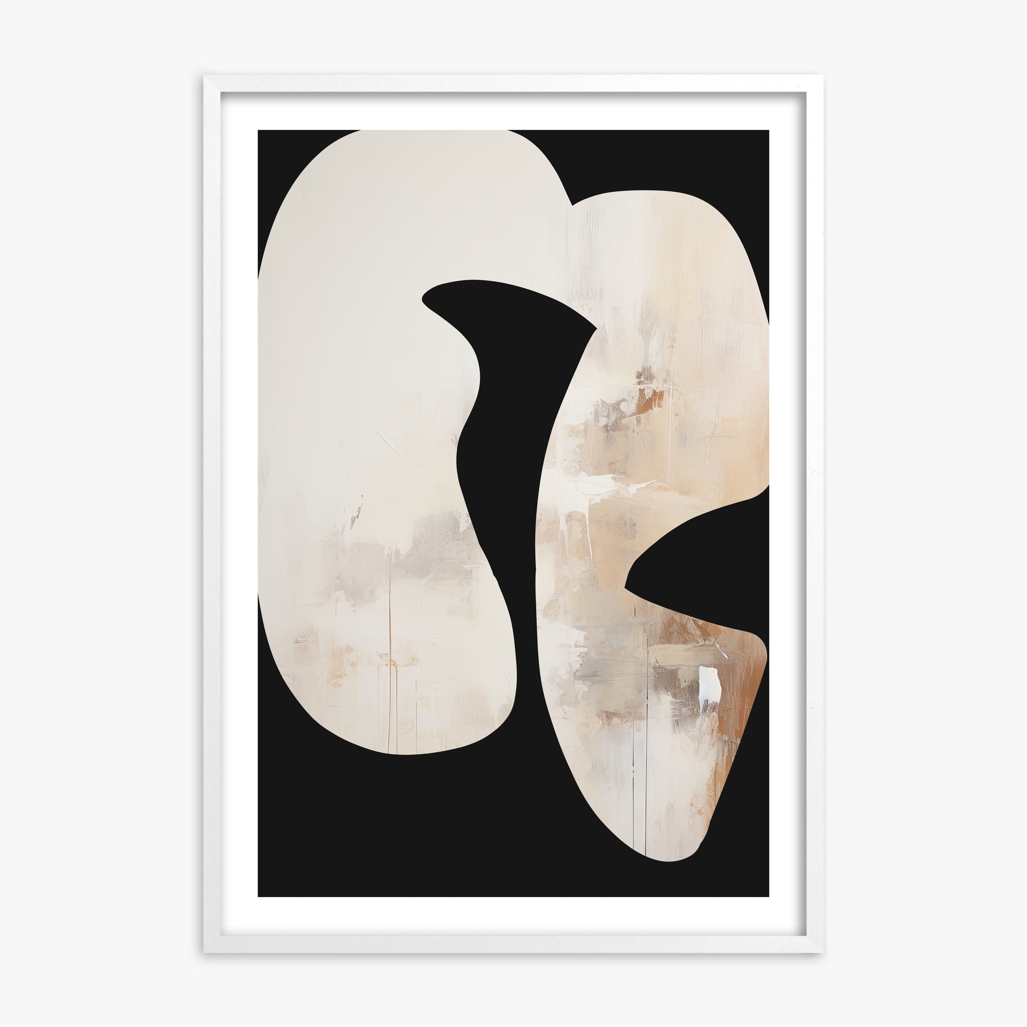 Ethereal Harmony, 70x100cm Whitek Framed Art Reproduction