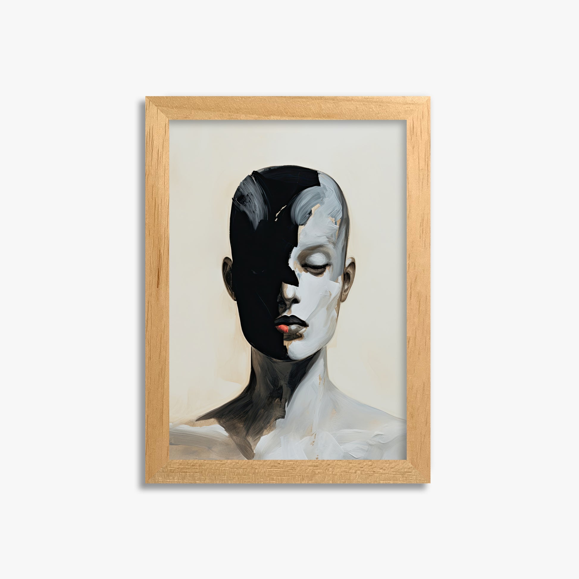 Masked Echo, 21x30cm Framed Poster With Oak Frame