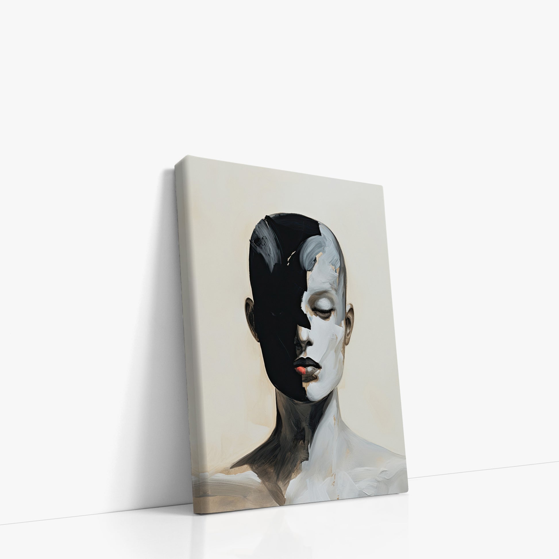 Masked Echo, 21x30cm Satin Canvas Art Reproduction Left Angle