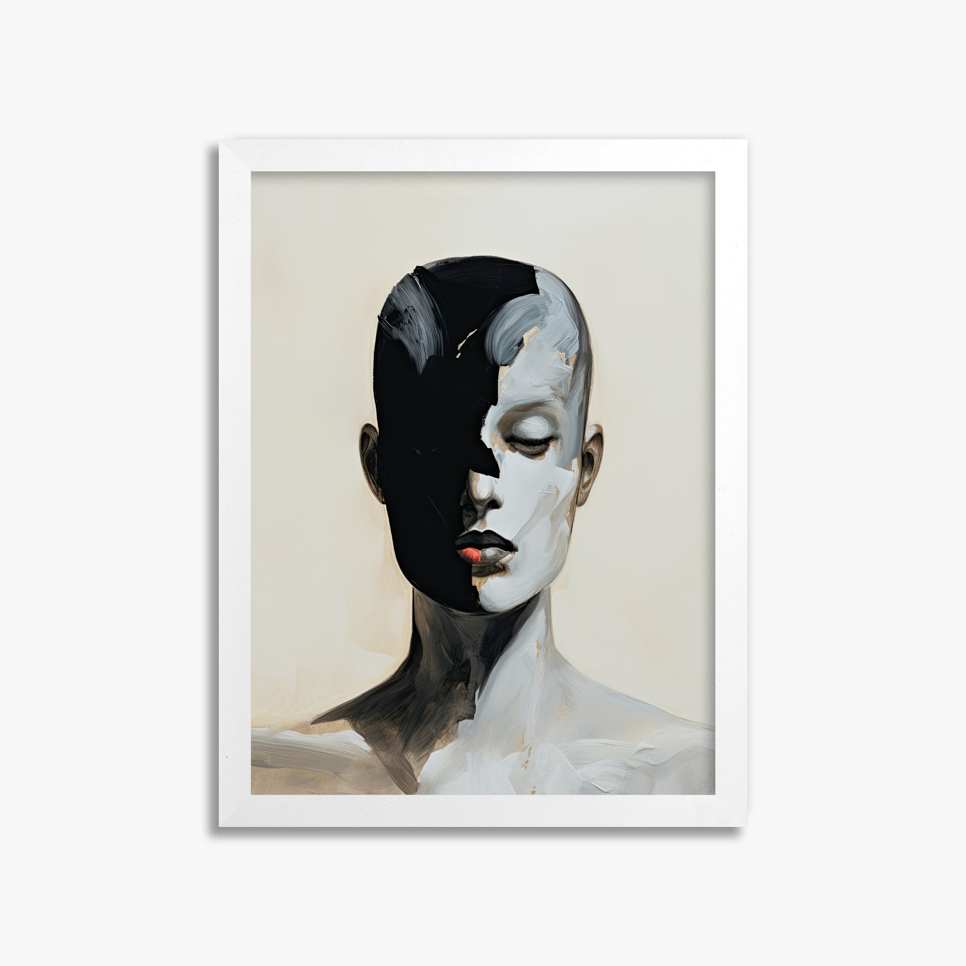 Masked Echo, 30x40cm Framed Poster With White Frame