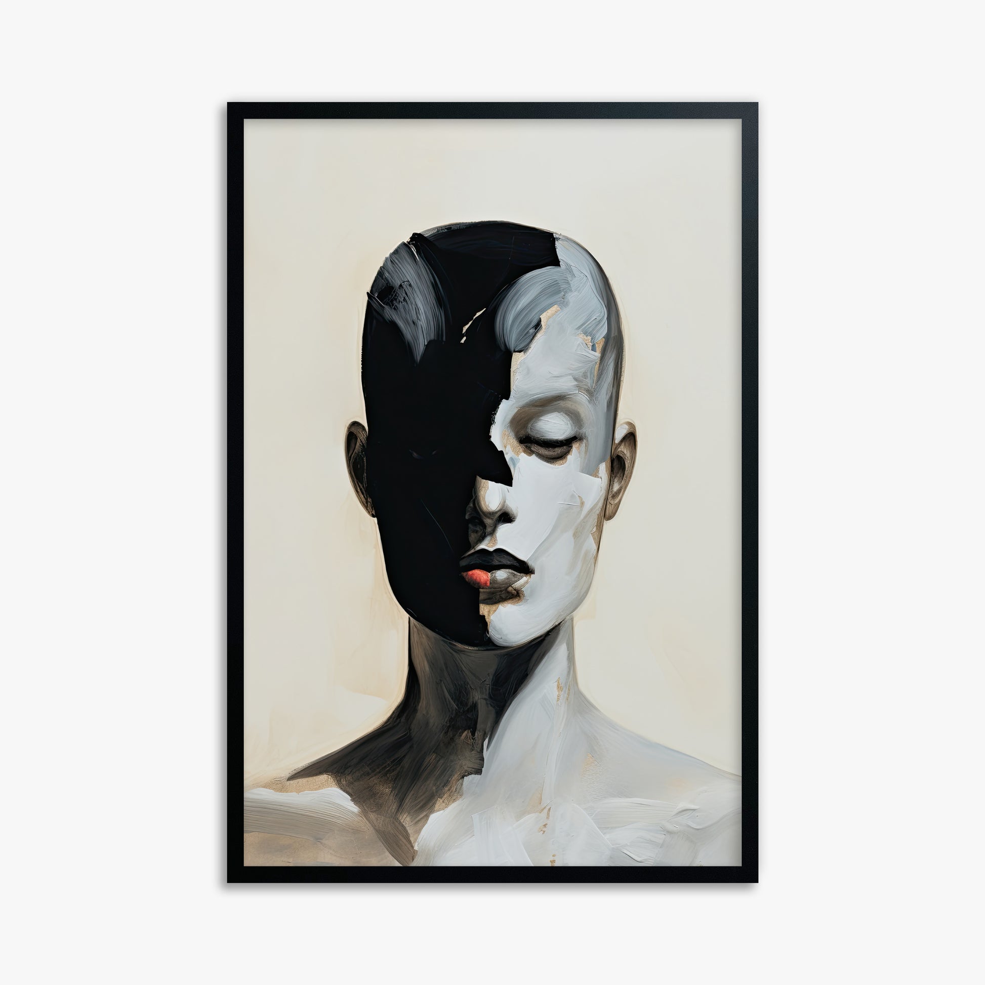 Masked Echo, 61x91cm Framed Poster With Black Frame