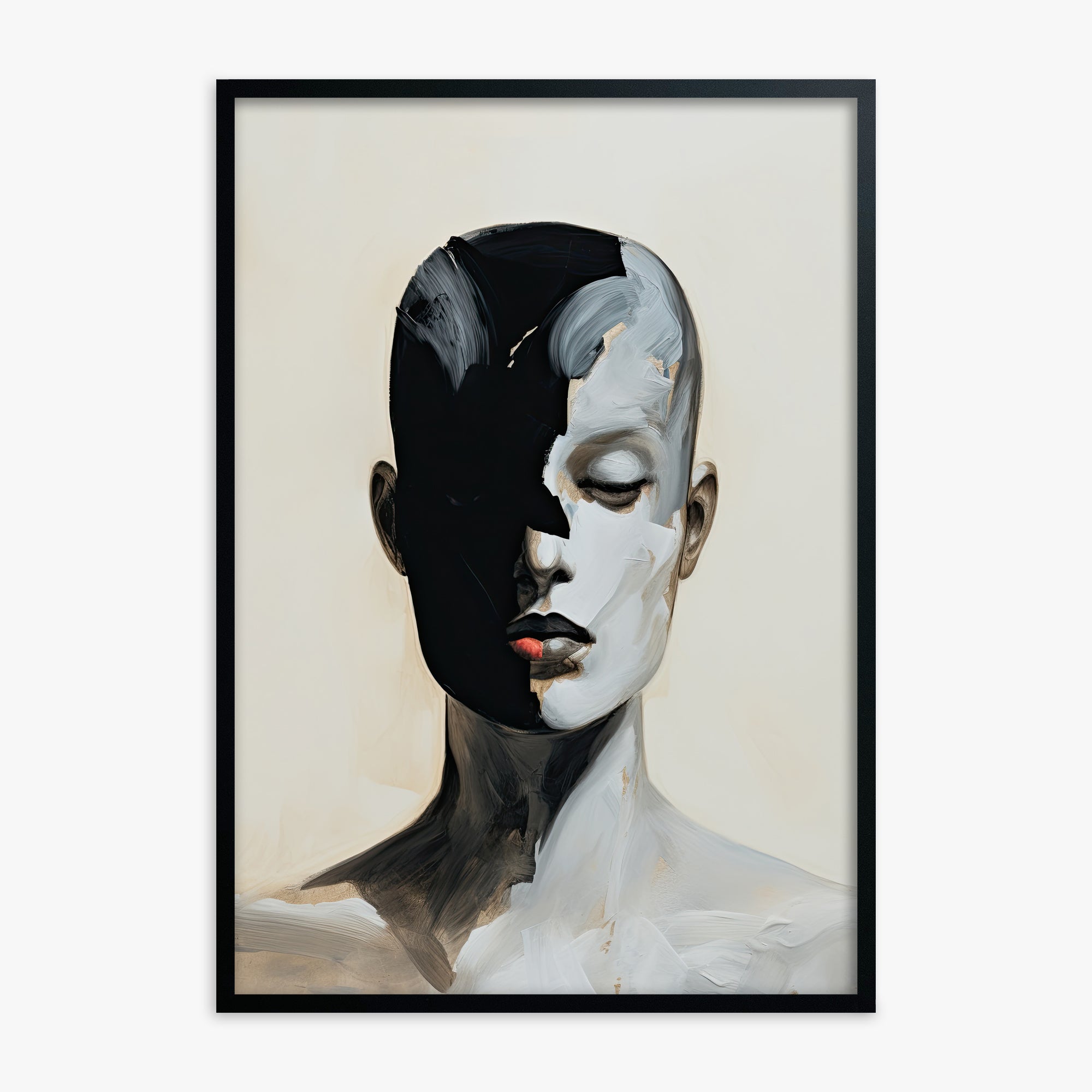 Masked Echo, Black Framed Poster With Black Frame