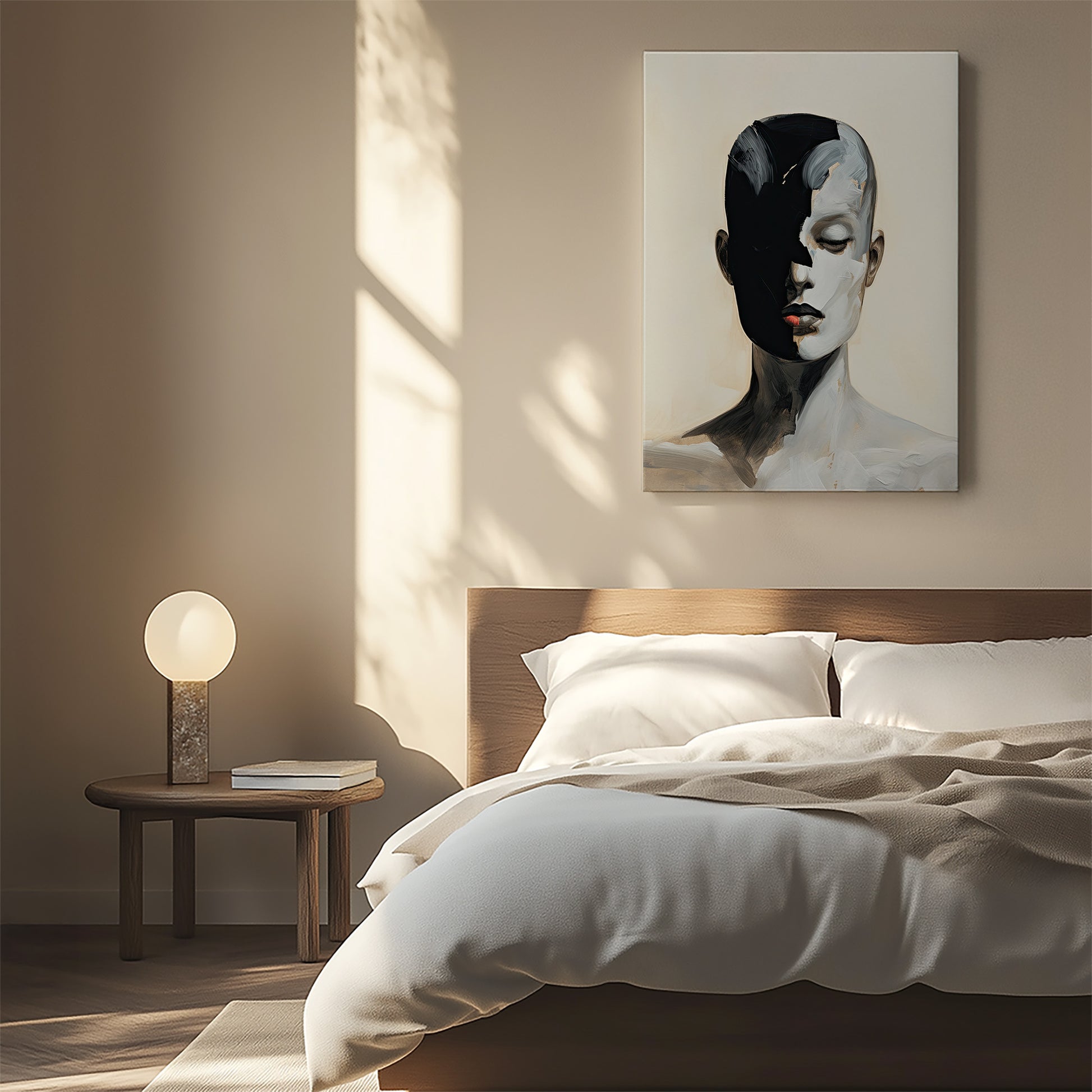 Design Concept No. 55 for Masked Echo Japanese Satin Canvas Wall Art