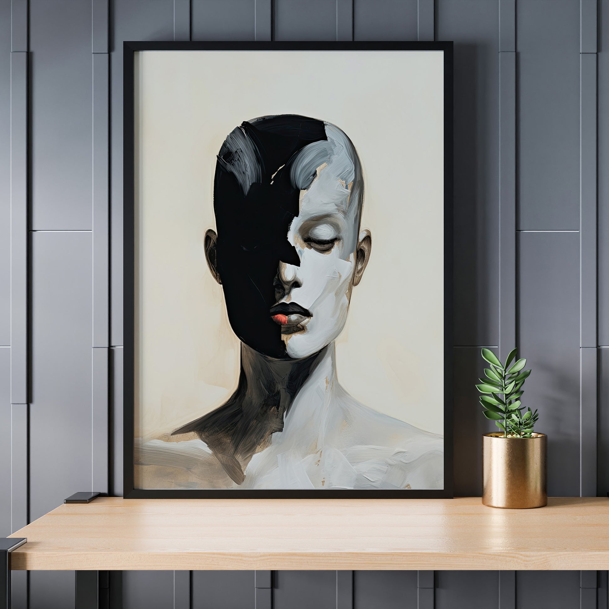 Design Concept No. 24 for Masked Echo Modern Poster Art