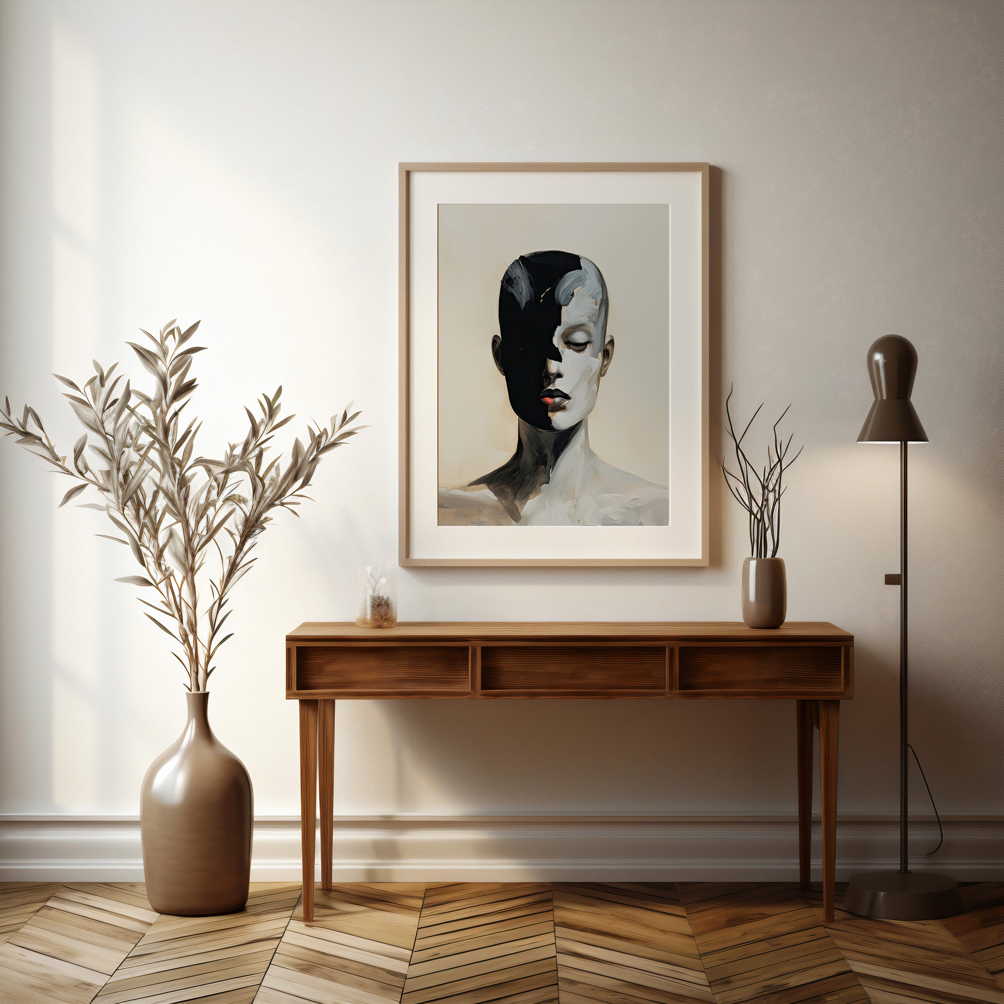 Design Concept No. 37 for Masked Echo Modern Poster Art