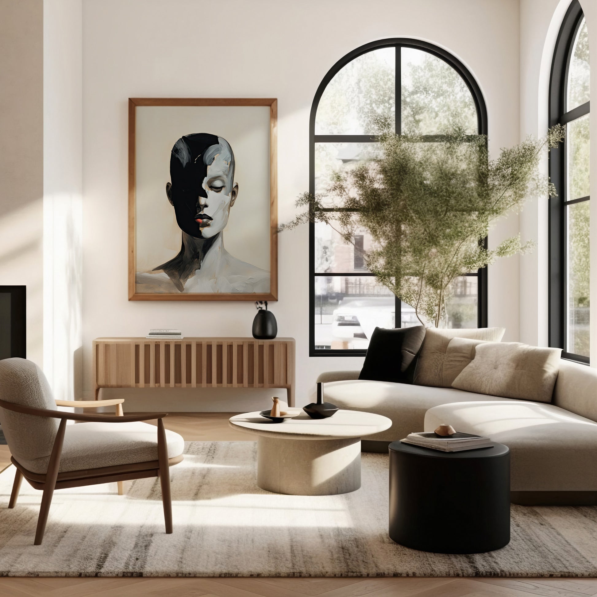 Design Concept No. 40 for Masked Echo Modern Poster Art