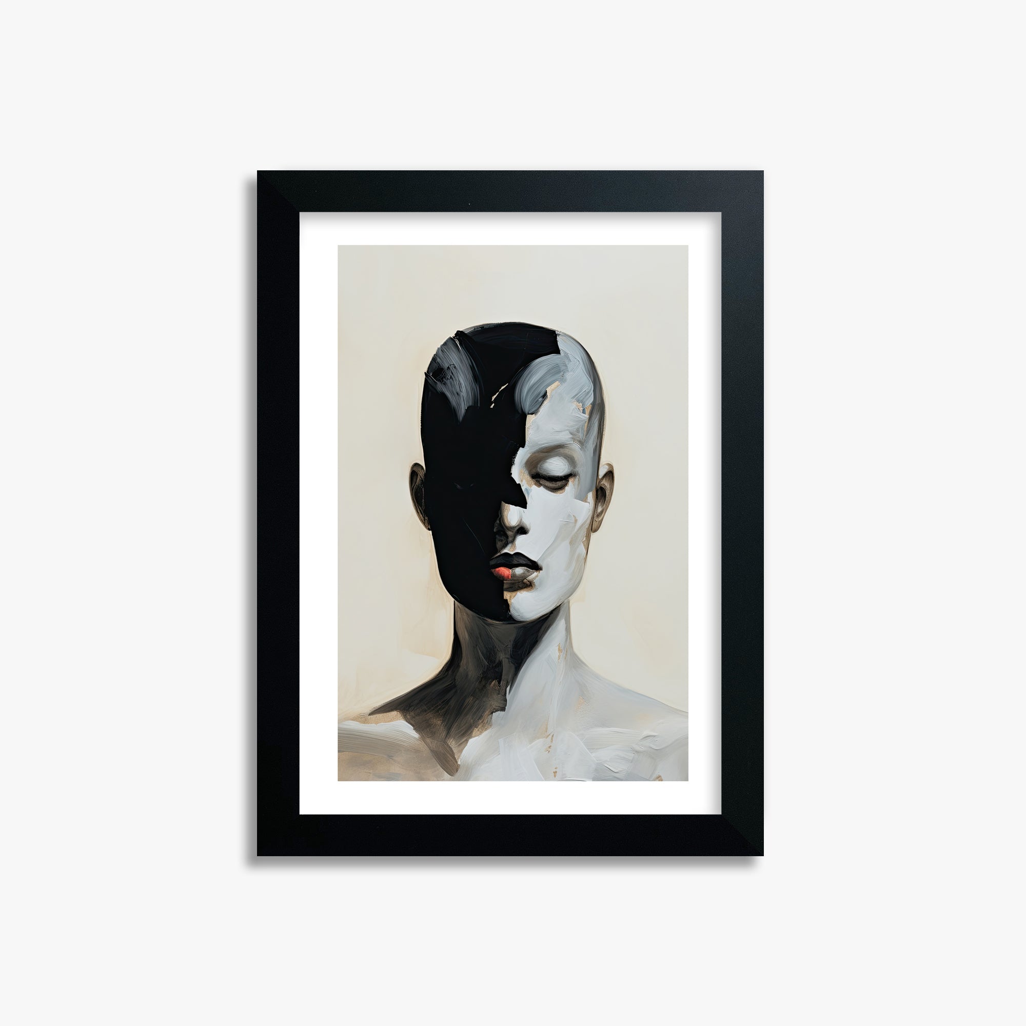 Masked Echo, 21x30cm Black Framed Art Reproduction