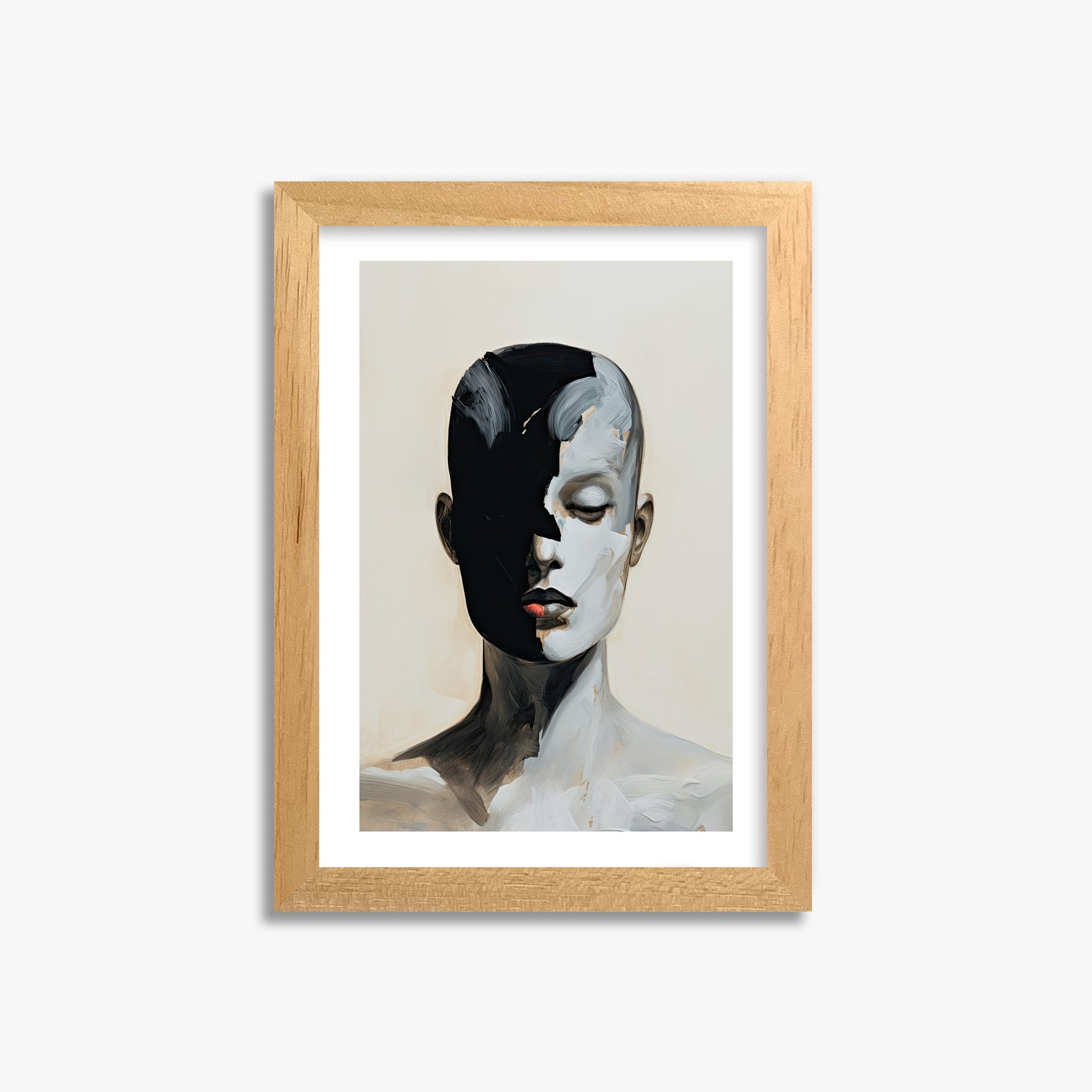 Masked Echo, 21x30cm Oak Framed Art Reproduction