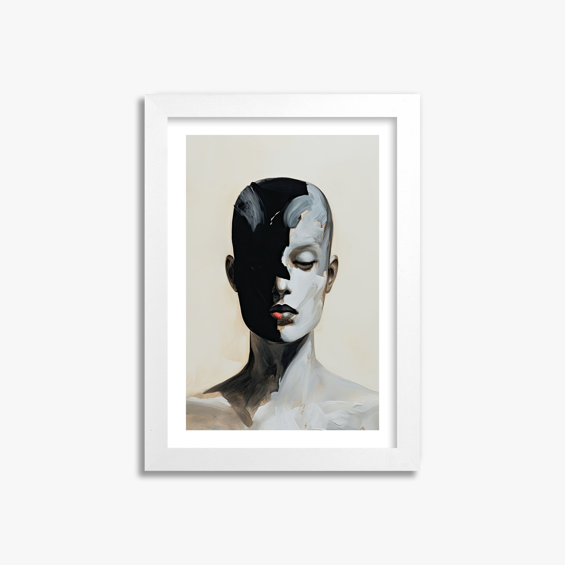 Masked Echo, 21x30cm Whitek Framed Art Reproduction