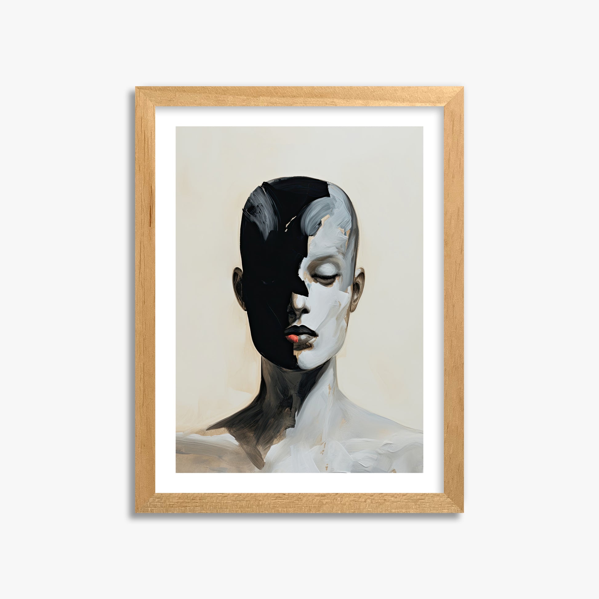 Masked Echo, 30x40cm Oak Framed Art Reproduction