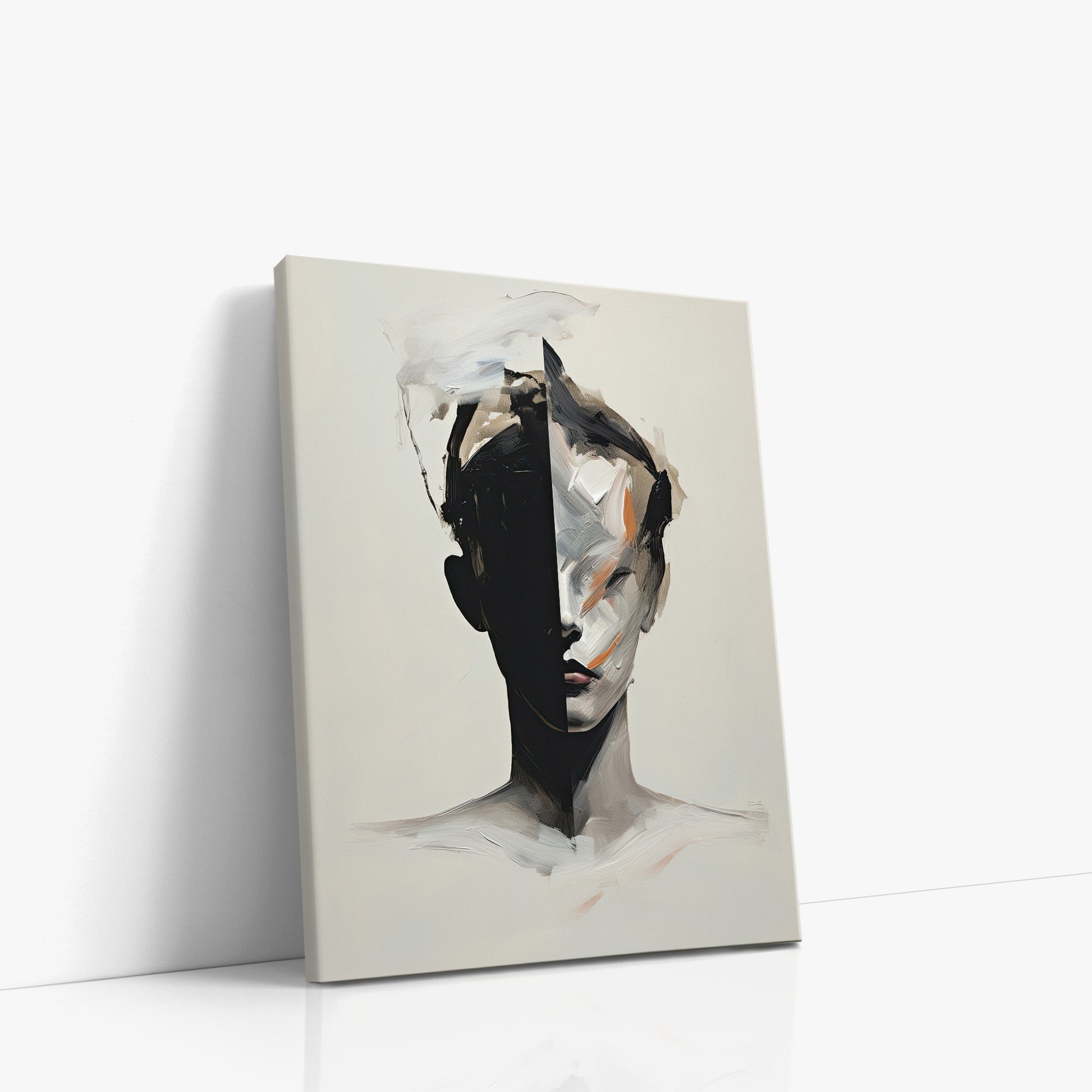 Divided Persona, 30x40cm Satin Canvas Art Reproduction Left Angle