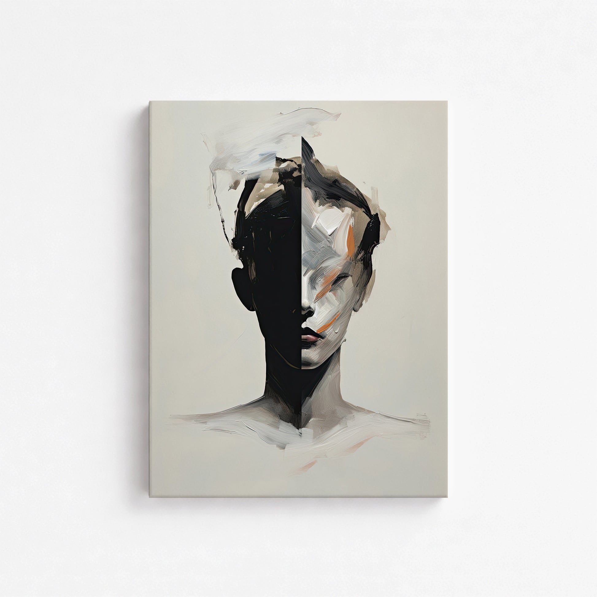 Divided Persona, 30x40cm Satin Canvas Art Reproduction