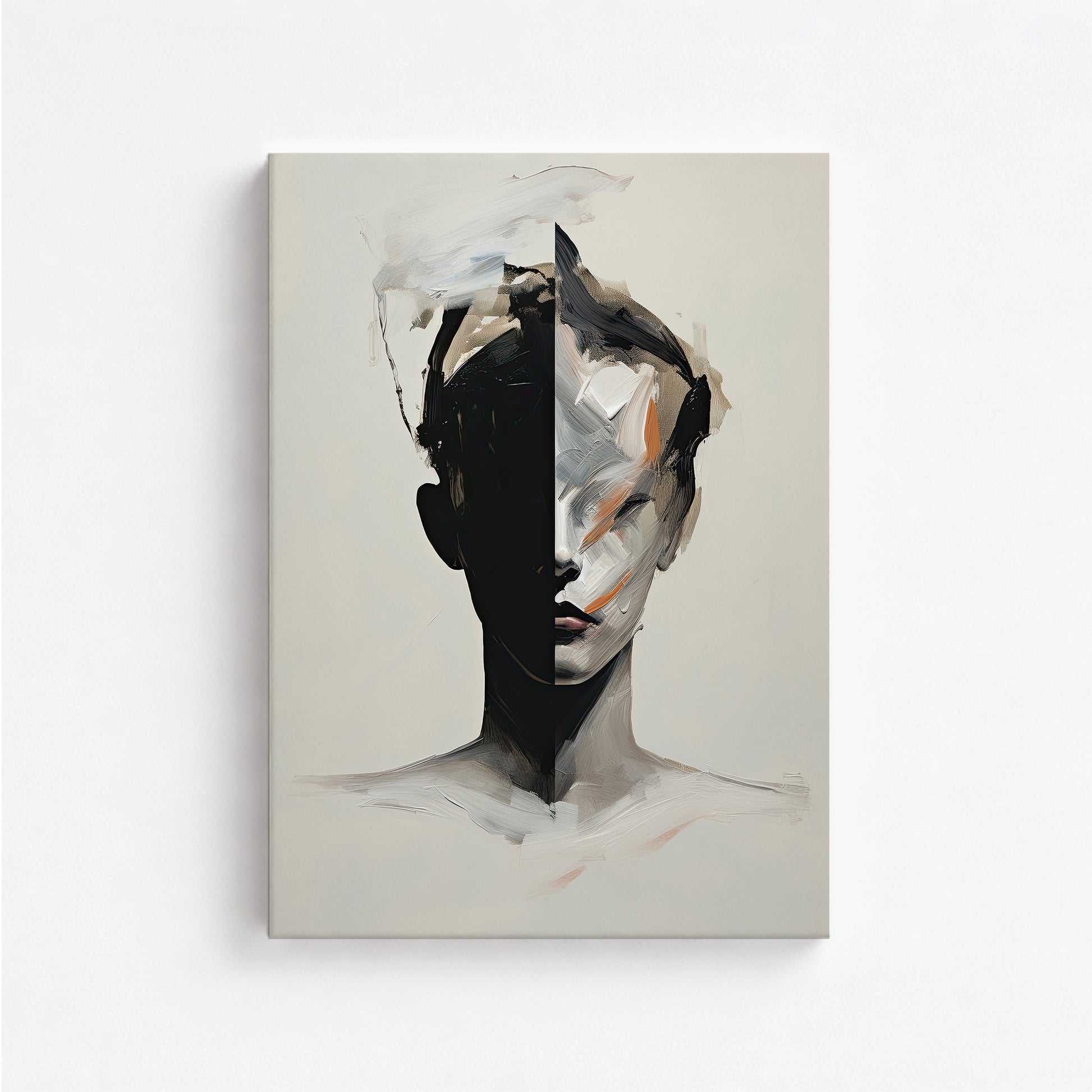 Divided Persona, 50x70cm Satin Canvas Art Reproduction
