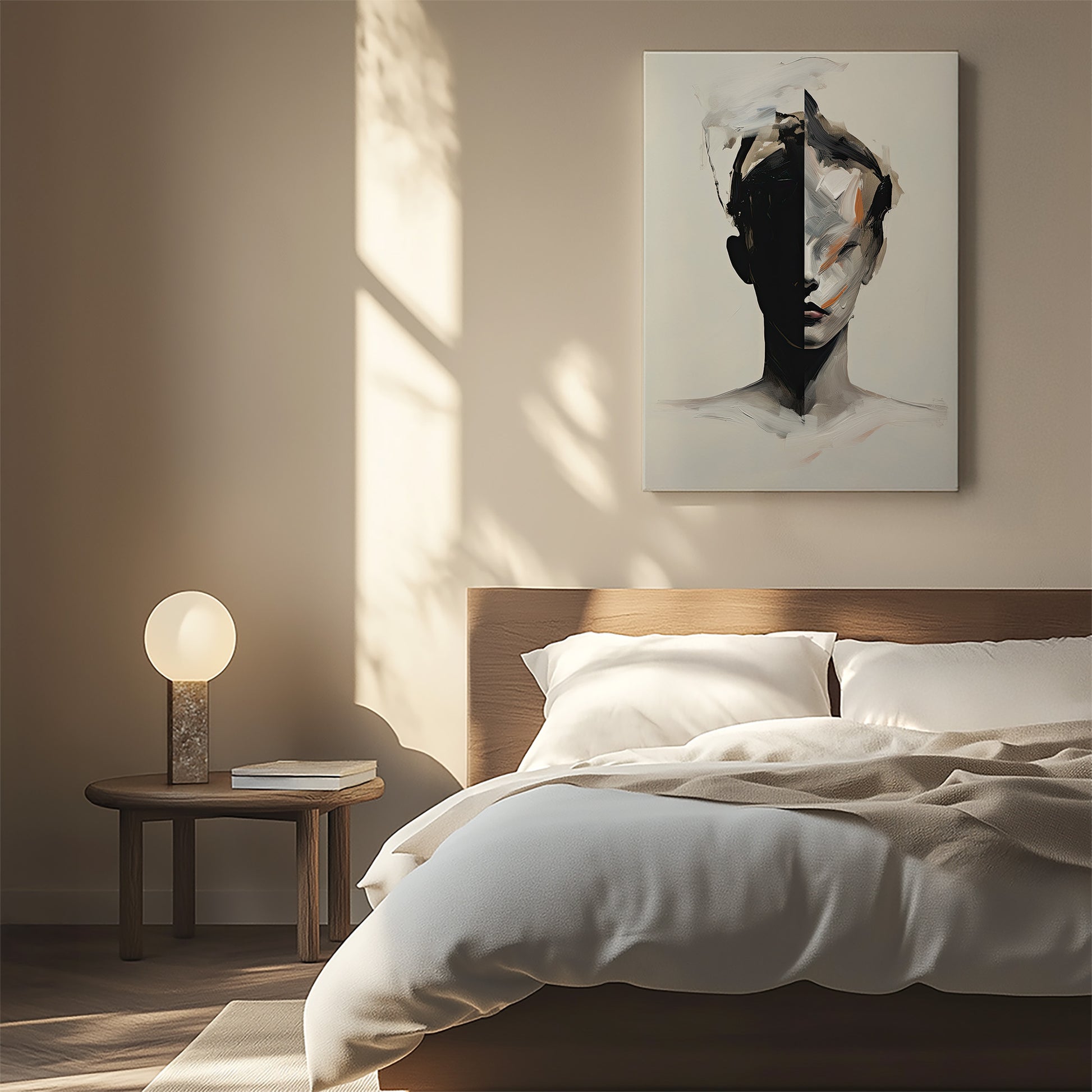 Design Concept No. 55 for Divided Persona Japanese Satin Canvas Wall Art