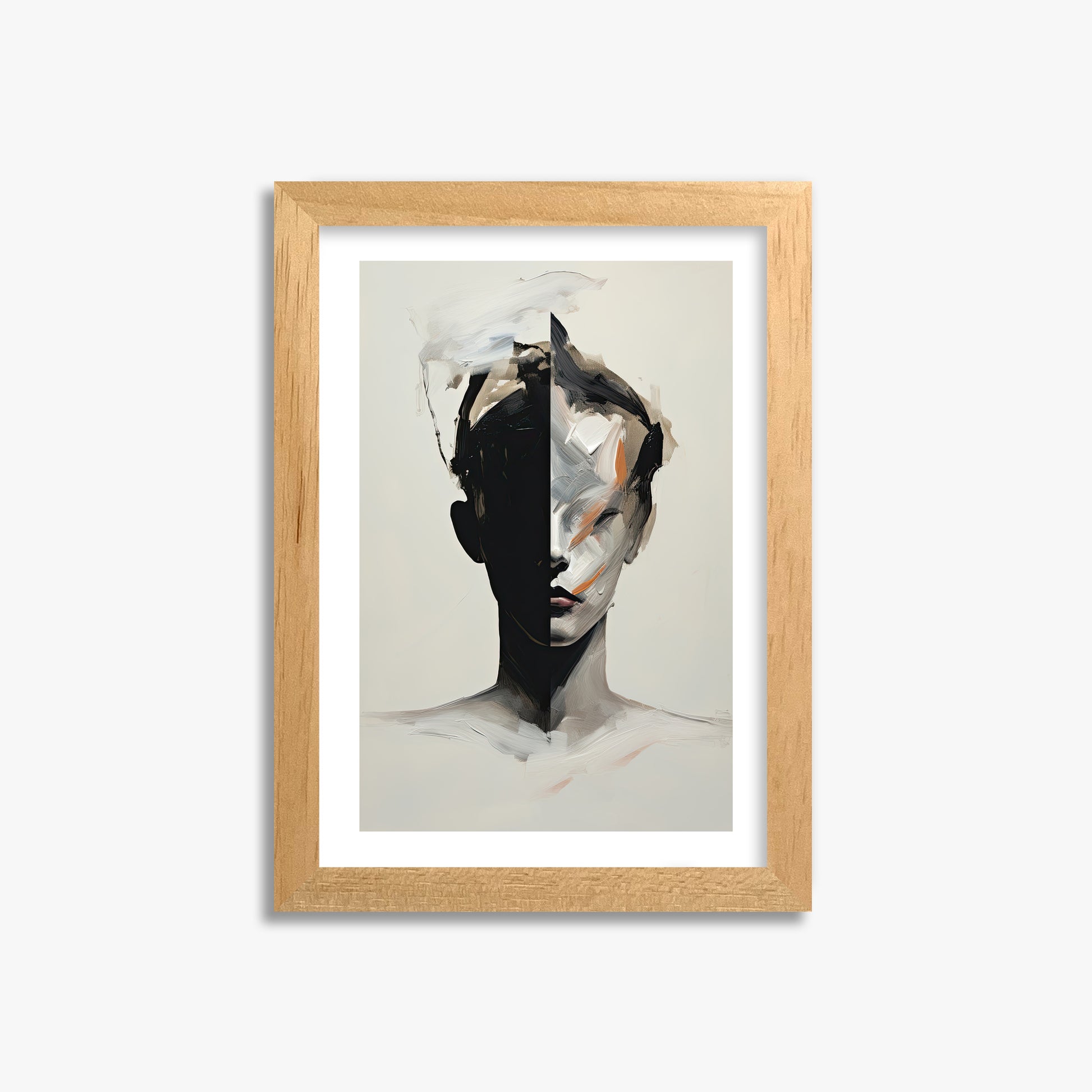 Divided Persona, 21x30cm Oak Framed Art Reproduction