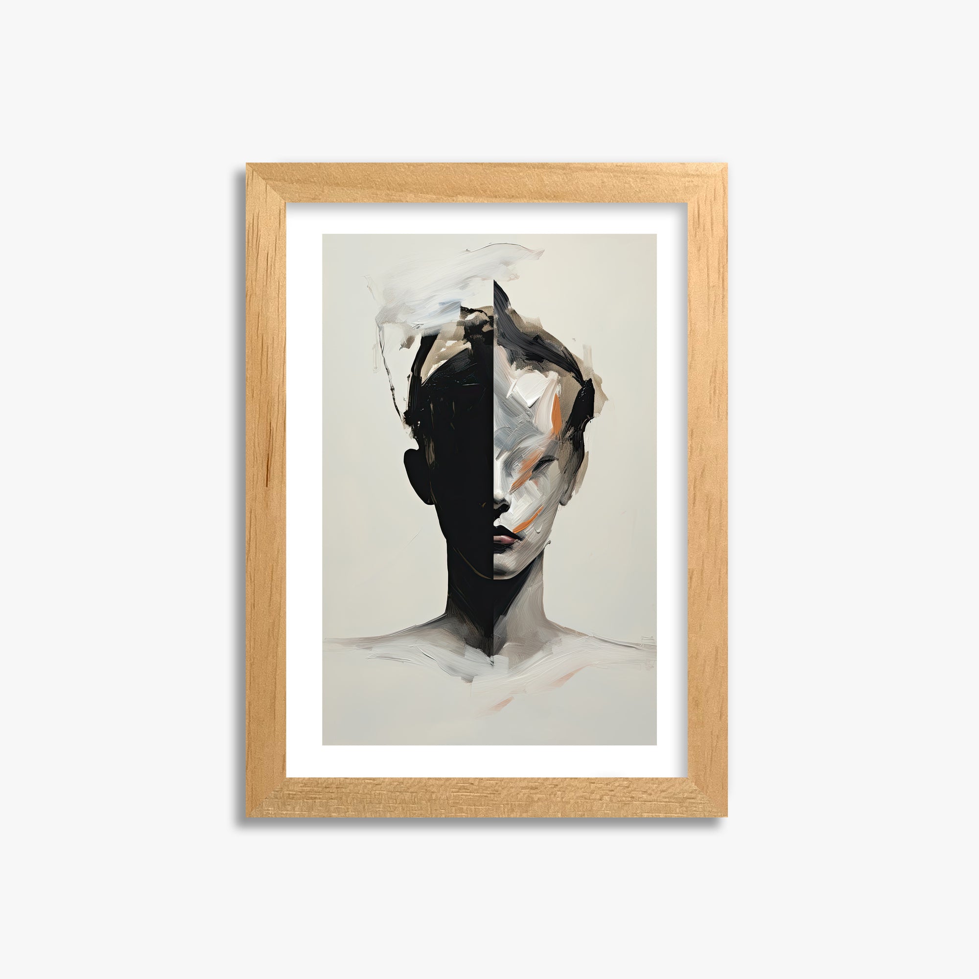 Divided Persona, 21x30cm Oak Framed Art Reproduction