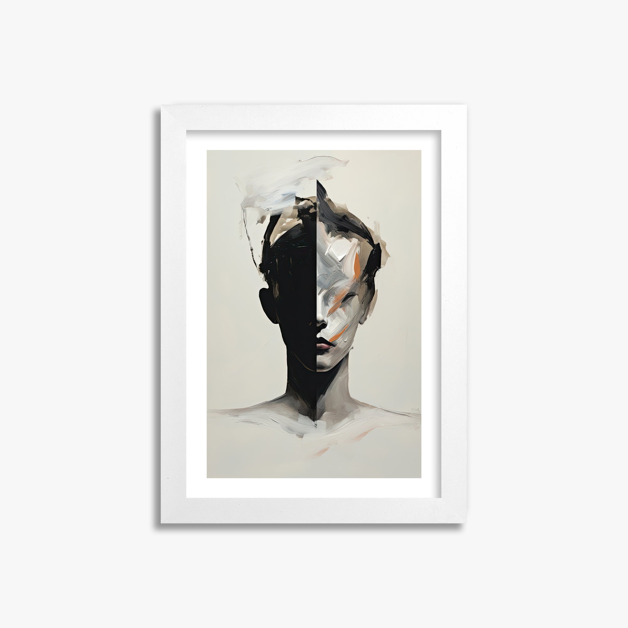 Divided Persona, 21x30cm Whitek Framed Art Reproduction