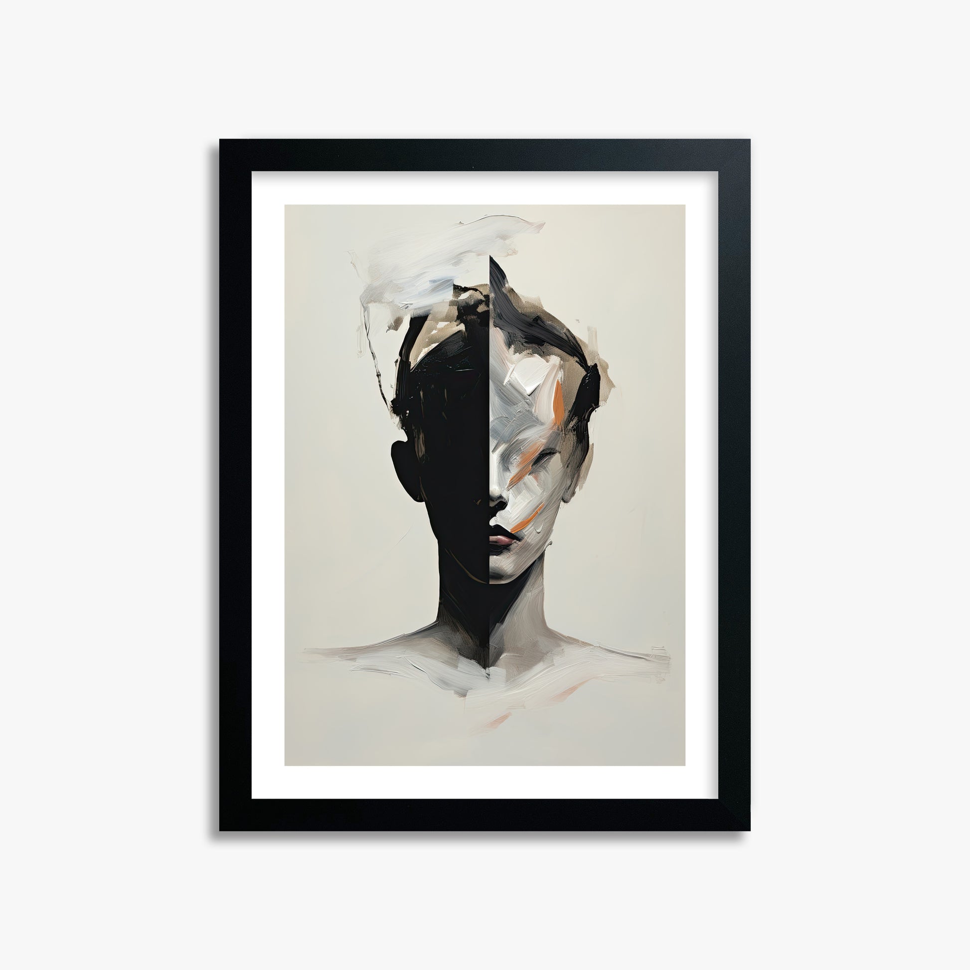 Divided Persona, 30x40cm Black Framed Art Reproduction