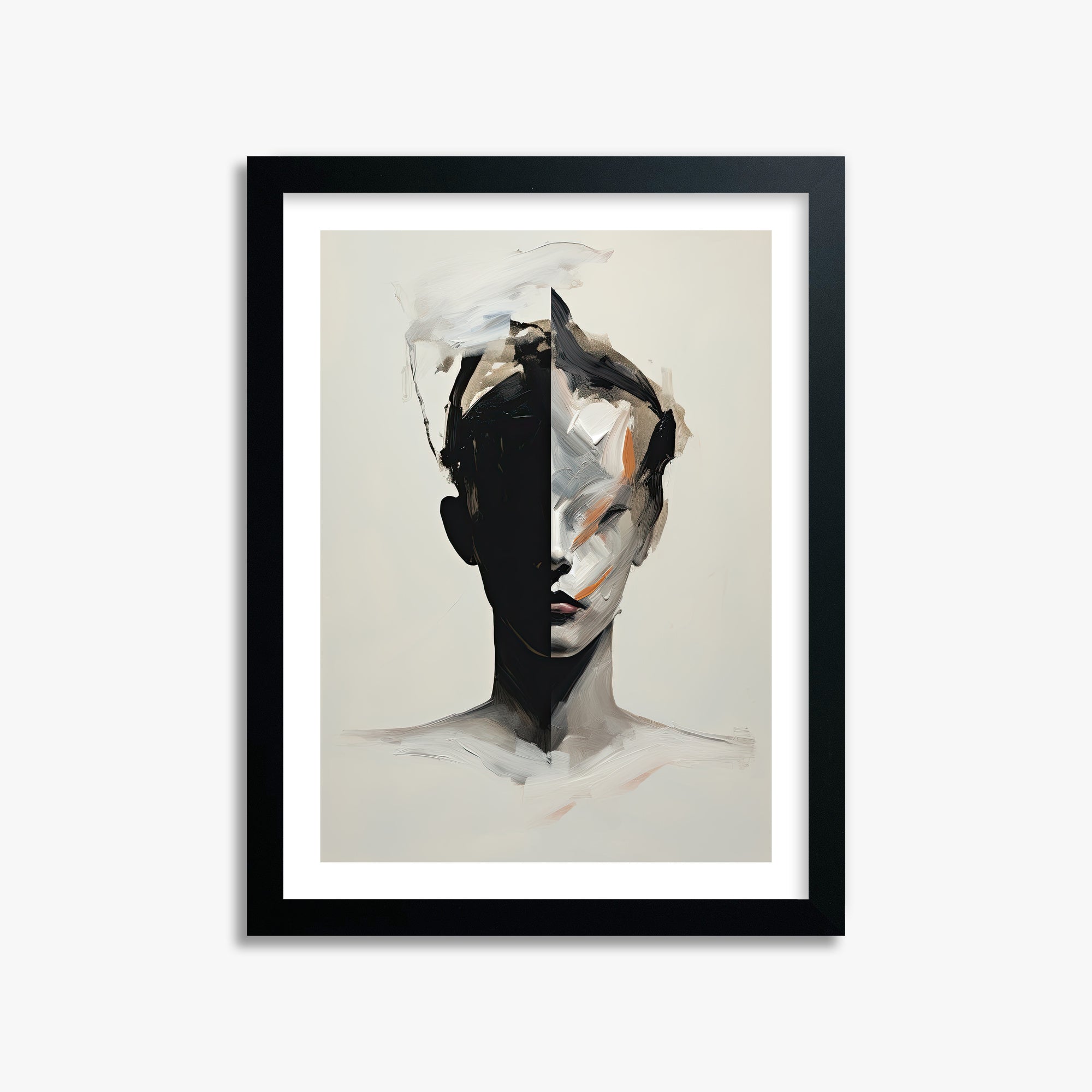 Divided Persona, 30x40cm Black Framed Art Reproduction