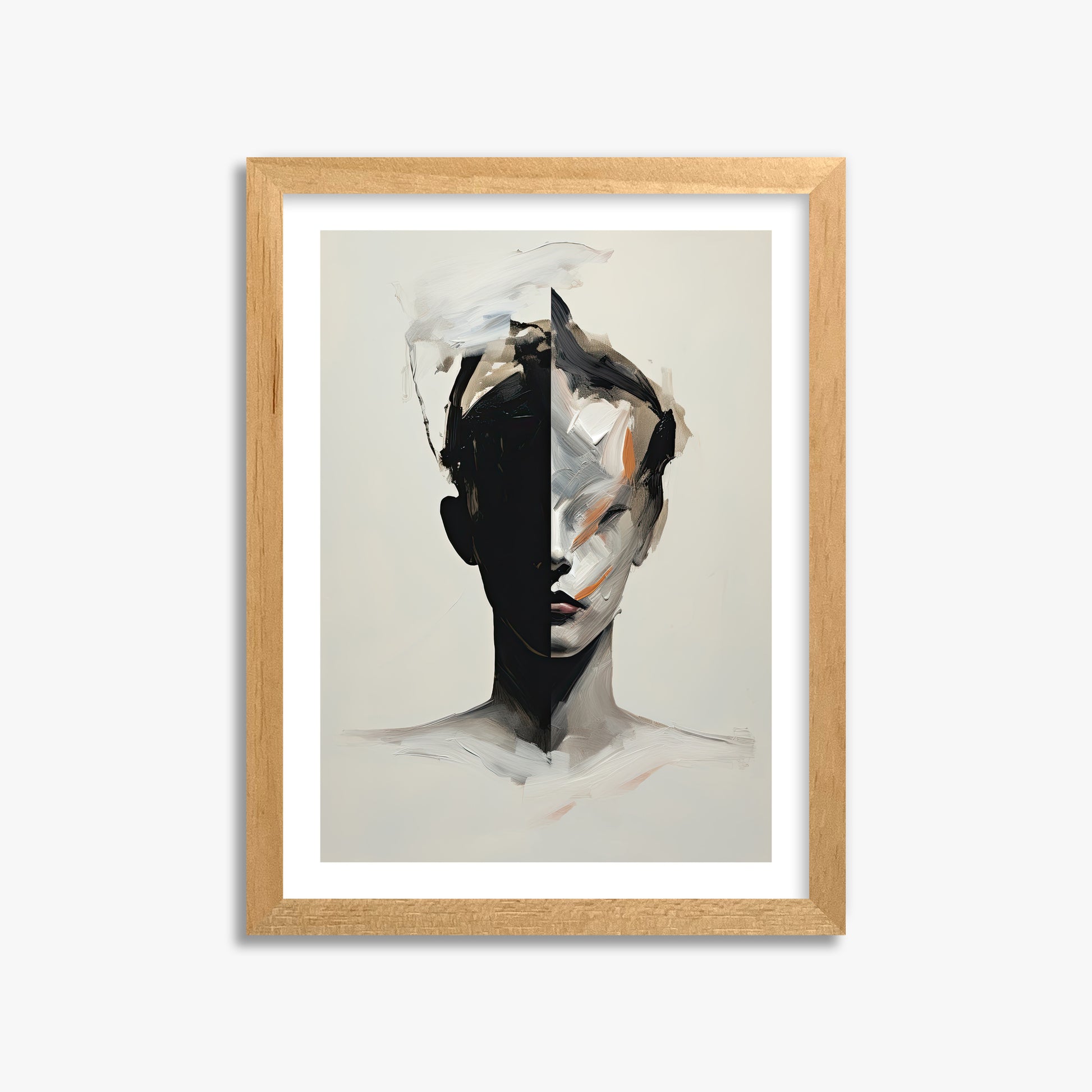 Divided Persona, 30x40cm Oak Framed Art Reproduction