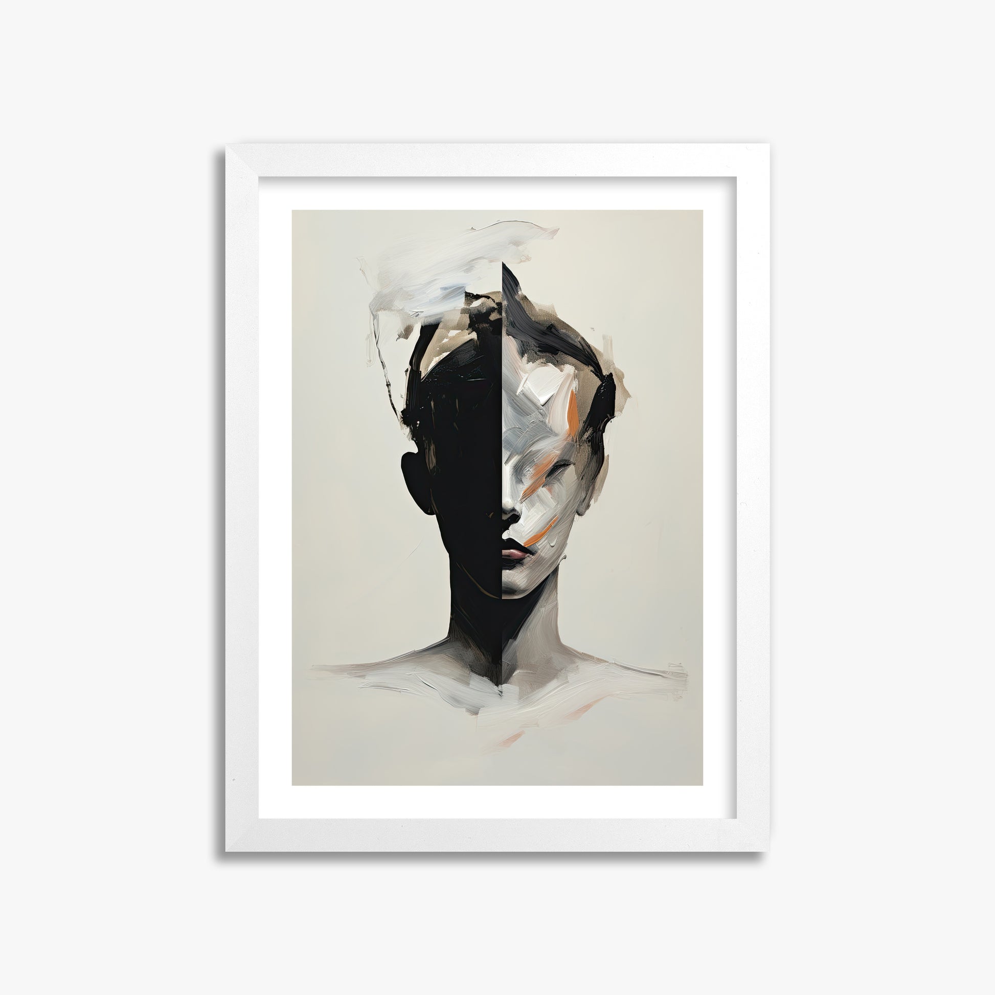 Divided Persona, 30x40cm Whitek Framed Art Reproduction