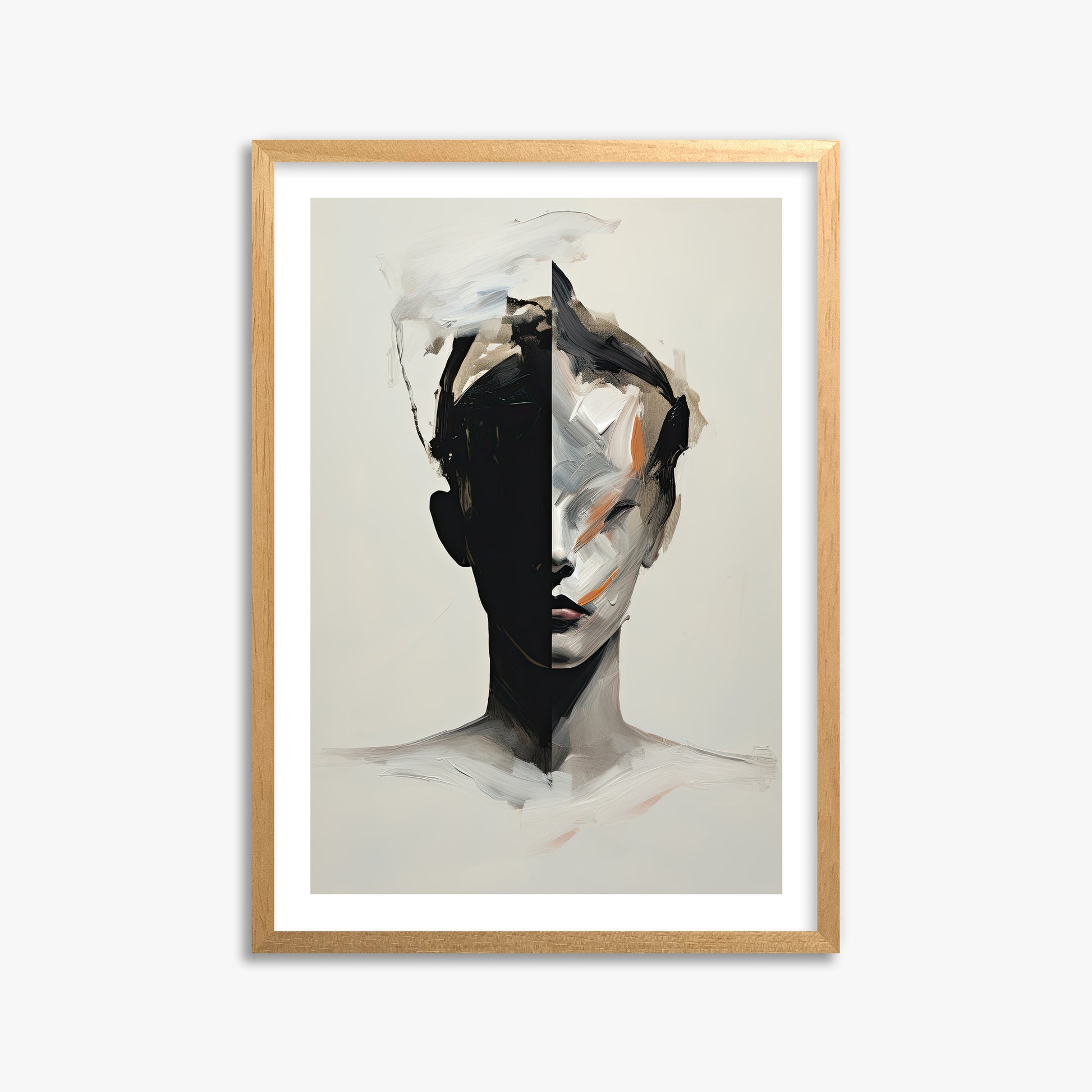 Divided Persona, 50x70cm Oak Framed Art Reproduction