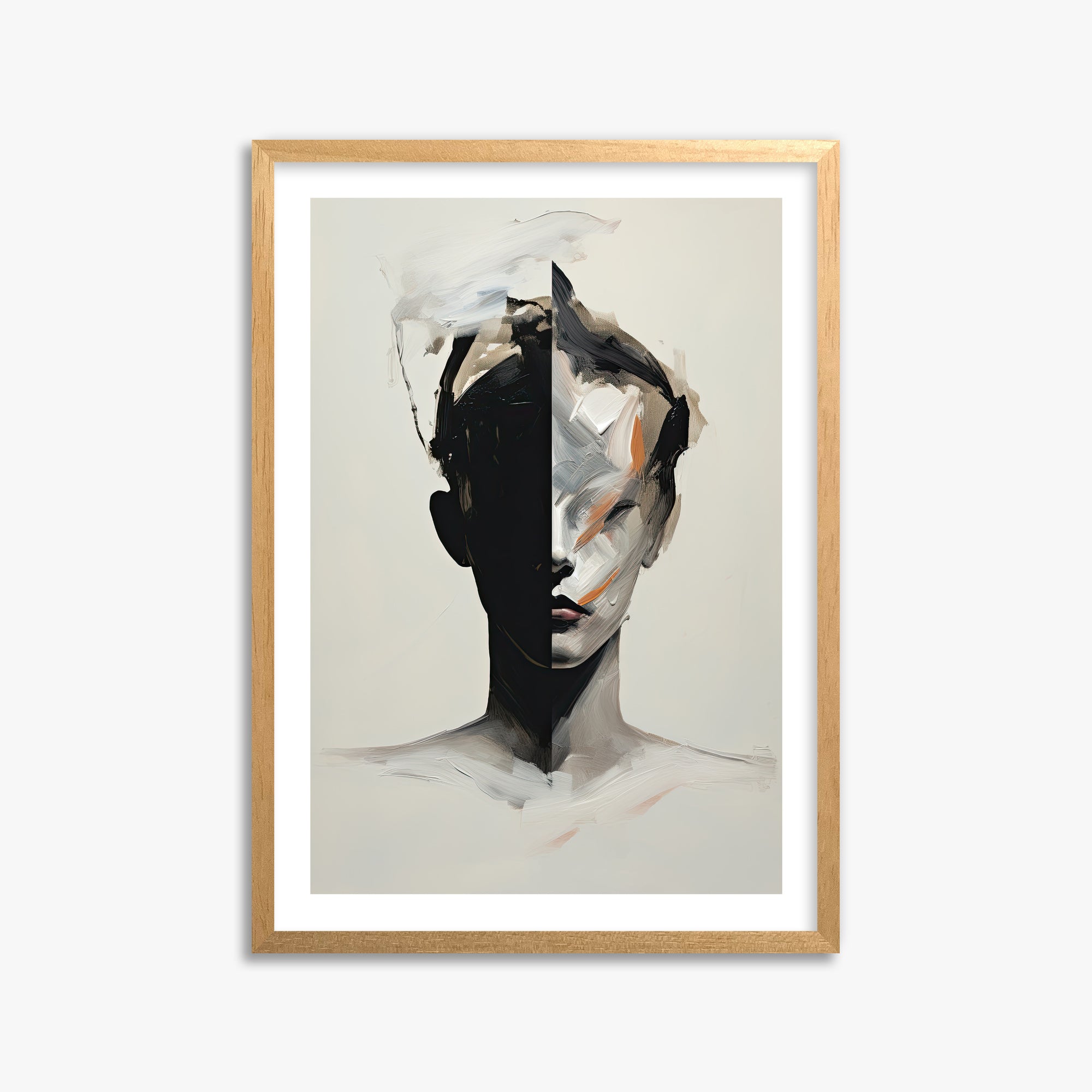 Divided Persona, 50x70cm Oak Framed Art Reproduction