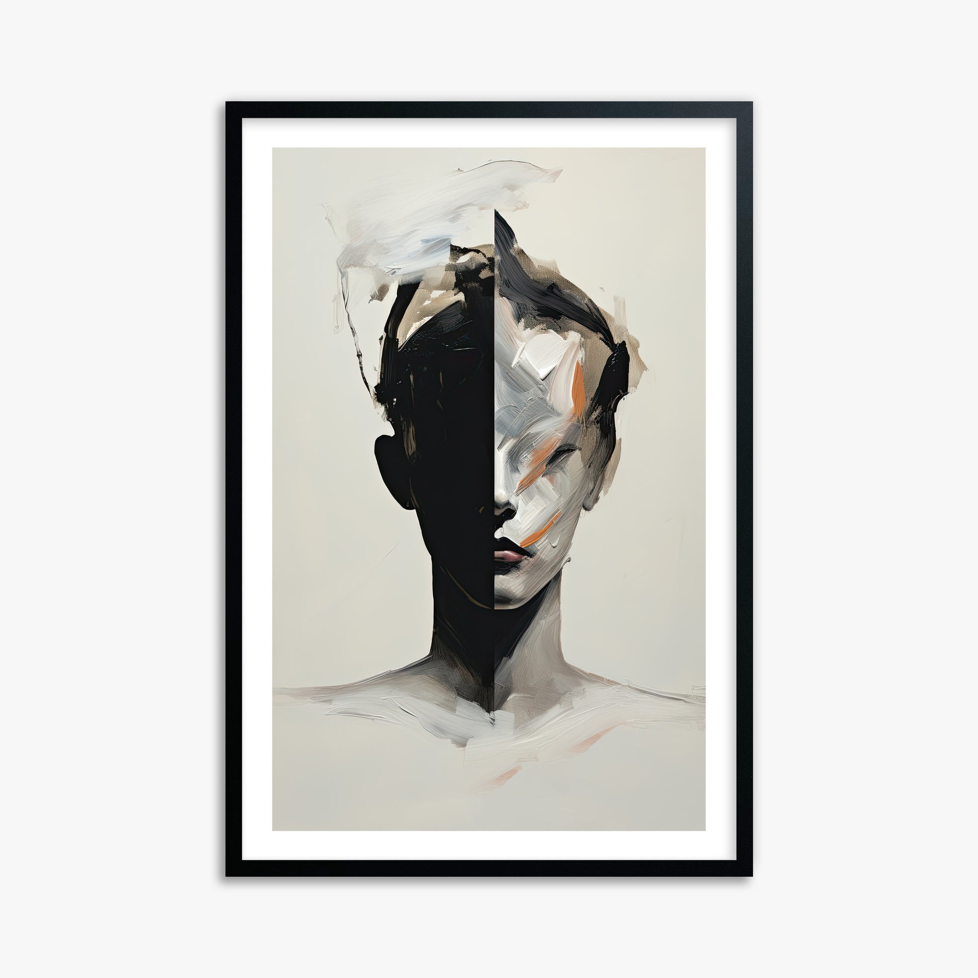Divided Persona, 61x91cm Black Framed Art Reproduction
