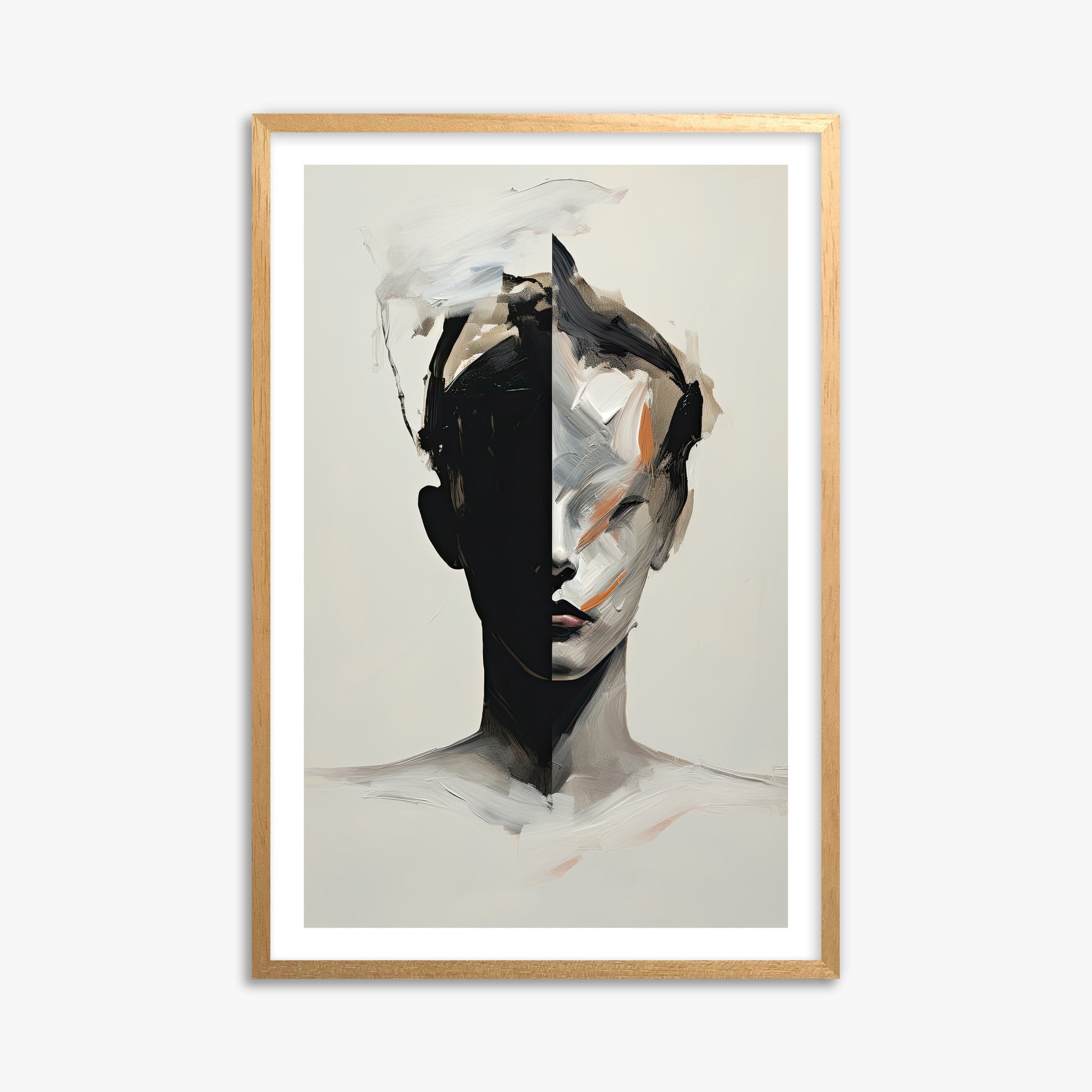 Divided Persona, 61x91cm Oak Framed Art Reproduction