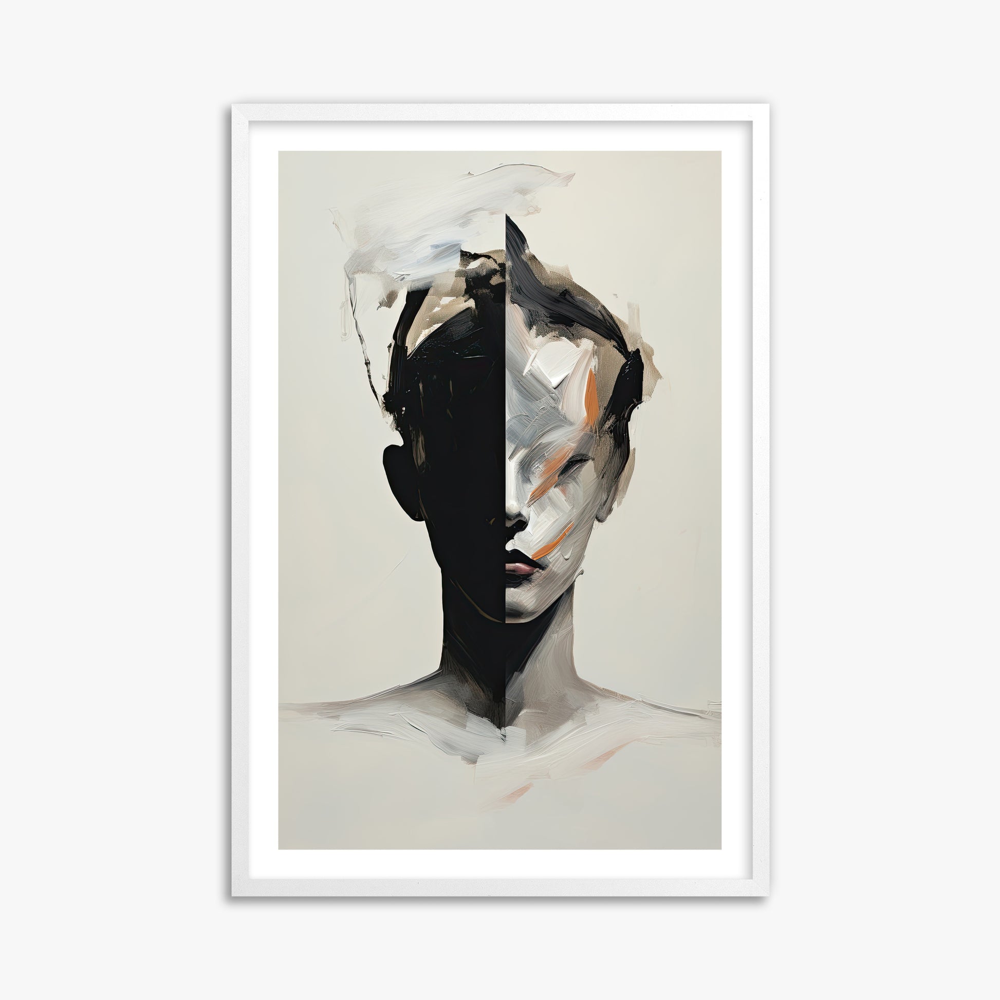 Divided Persona, 61x91cm Whitek Framed Art Reproduction